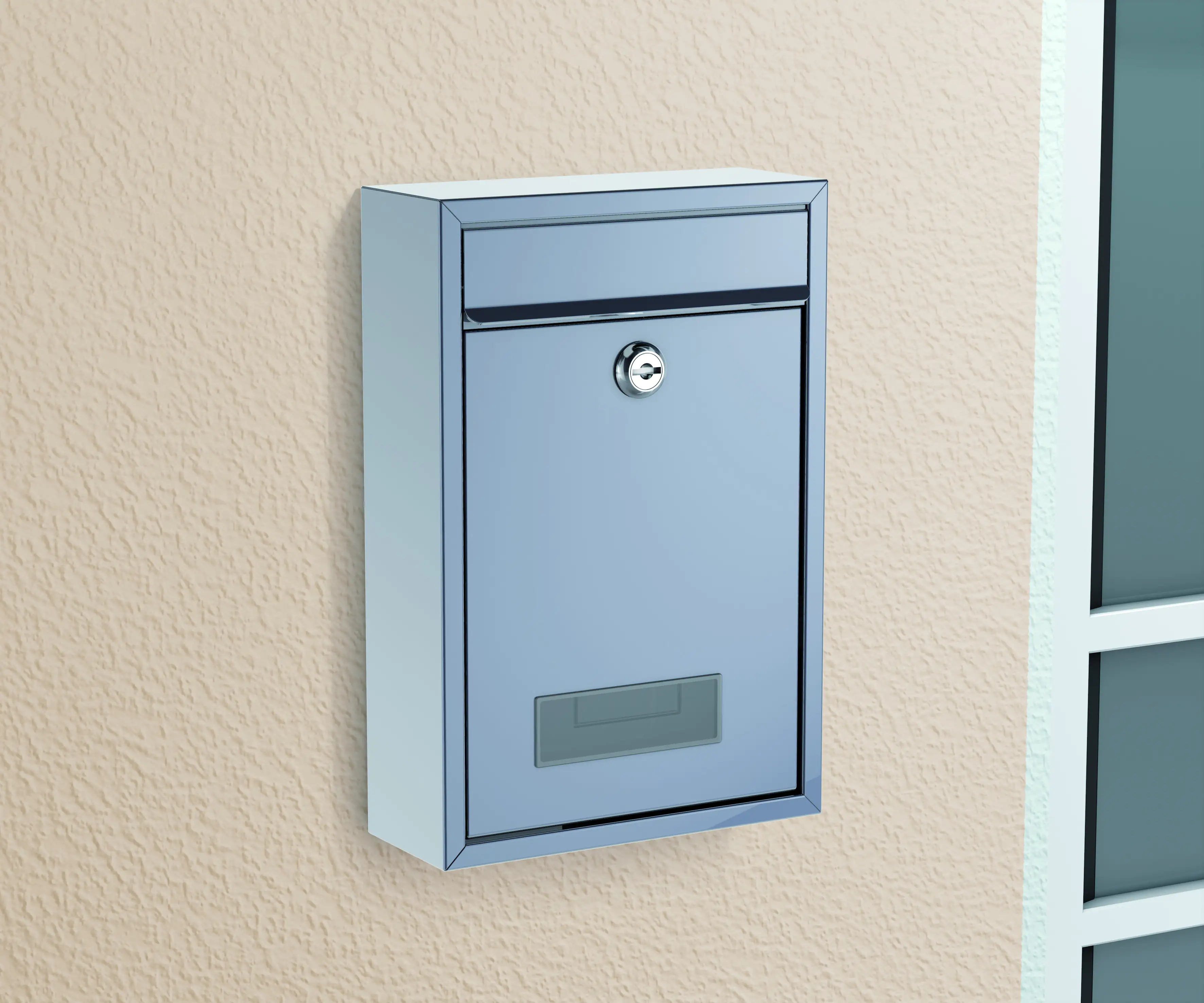 Basi Briefkasten BK 100 silber 320 x 215 x 82 mm Basi Briefkasten BK 100 silber 320 x 215 x 82 mm