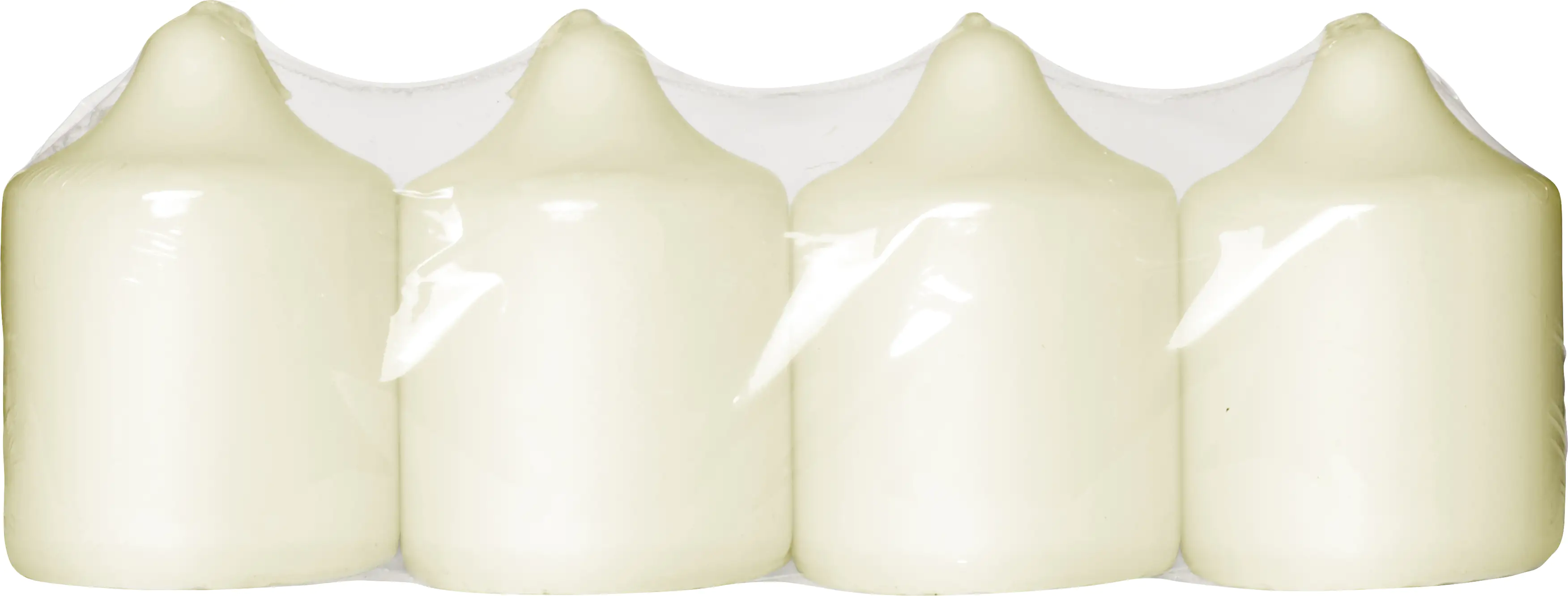 8717847140432 Bolsius Stumpenkerze 4er Set elfenbein, Höhe: 7,8 cm , Ø 5,6 cm