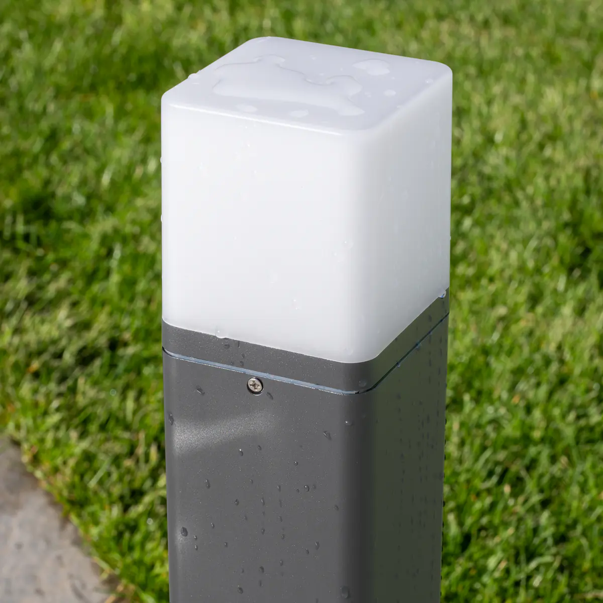 Unitec Wegeleuchte M E27 mit Dämmerungssensor anthrazit 50 cm