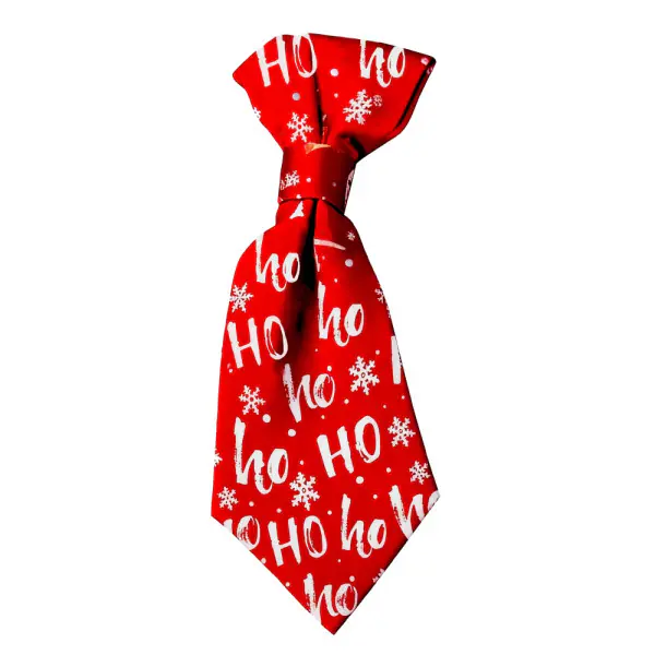 Nobby Hunde-Schlips Xmas leuchtend 6 x 15 cm rot
