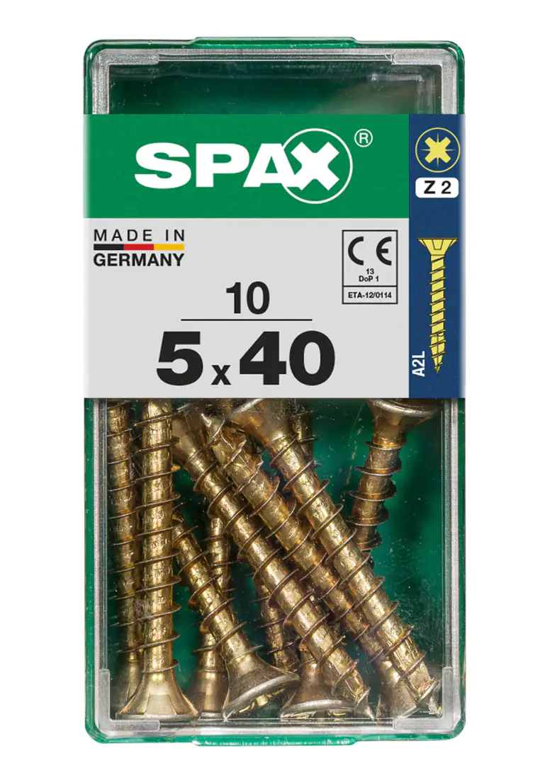 Spax Universalschrauben 5.0 x 40 mm PZ 2 - 10 Stk.
