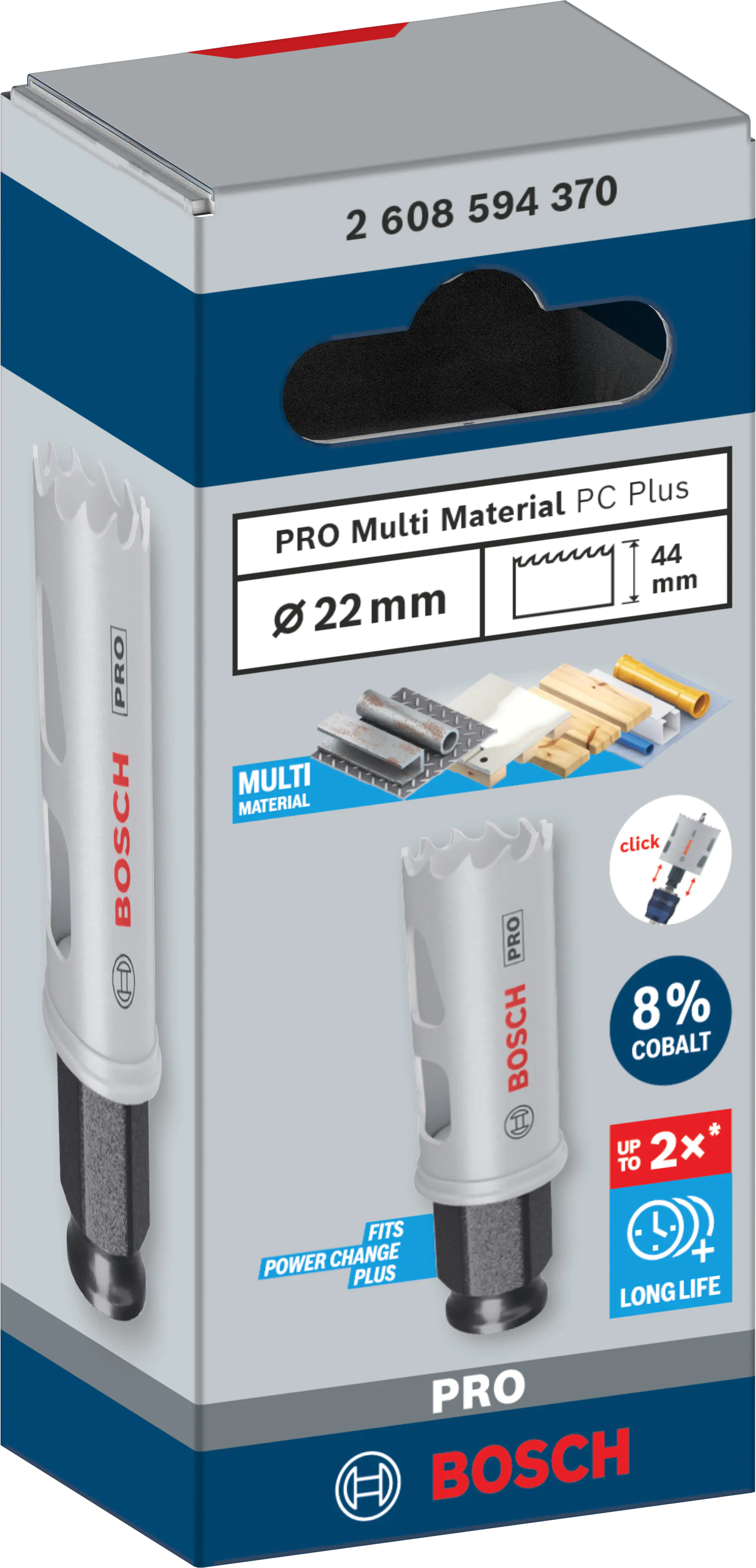 Bosch PRO Multi Material PC Plus Lochsäge 22 mm