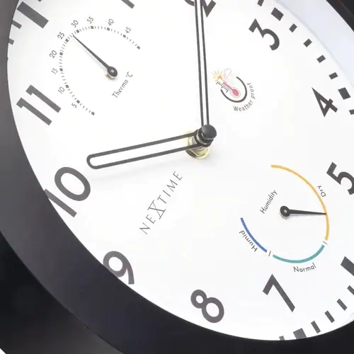 Nextime Außenwanduhr Daisy Ø 25,5 cm