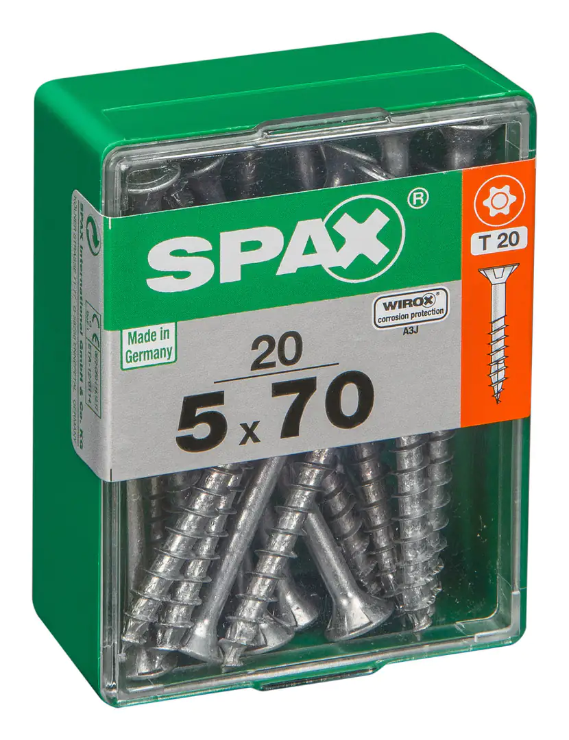 Spax Universalschrauben 5.0 x 70 mm TX 20 - 20 Stk.