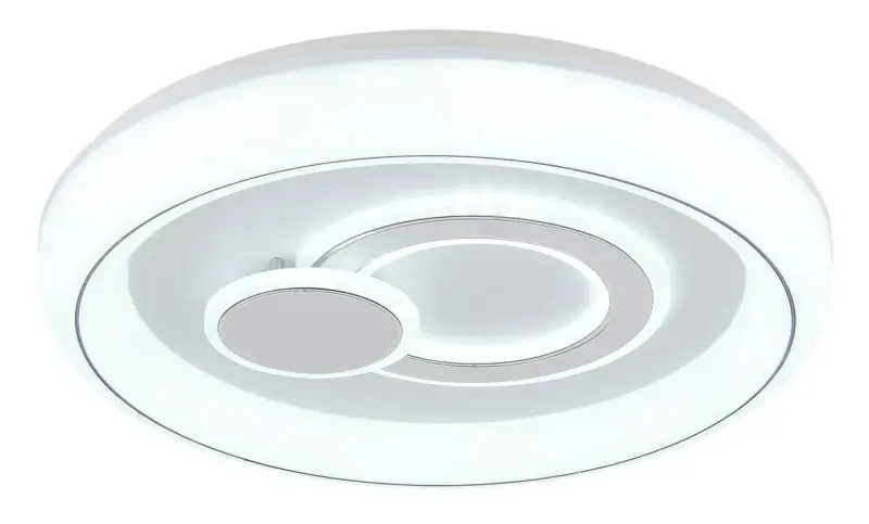 Globo Deckenleuchte Ruiz Ø 48 x 7,5 cm weiß matt warmweiß-kaltweiß