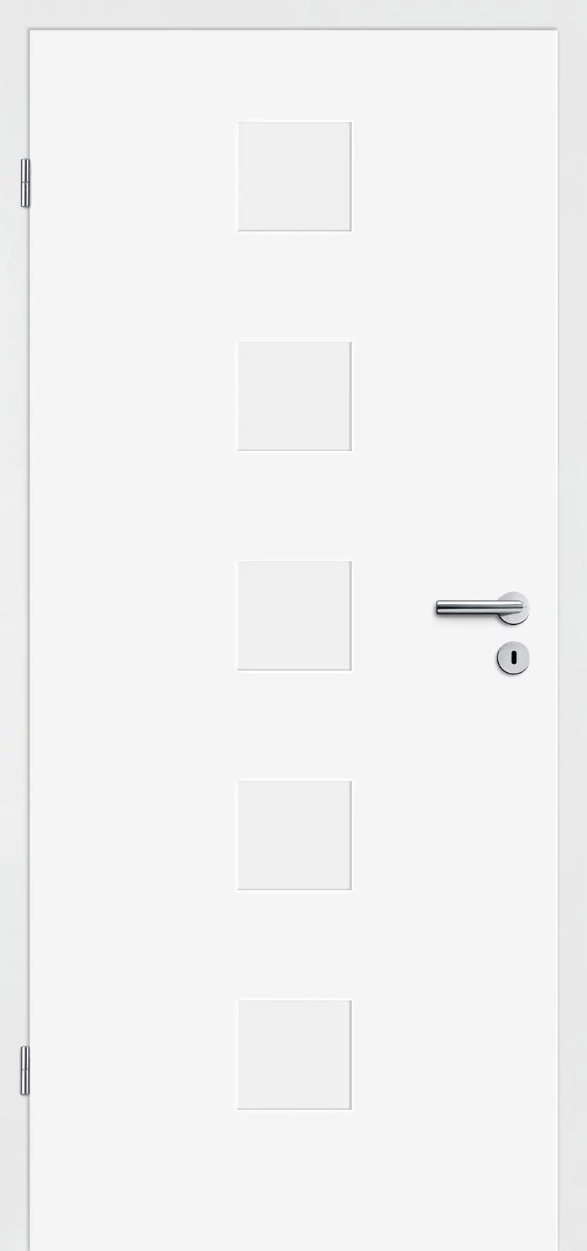 Borne Türblatt Fila 12 Weißlack DIN links Röhrenspan