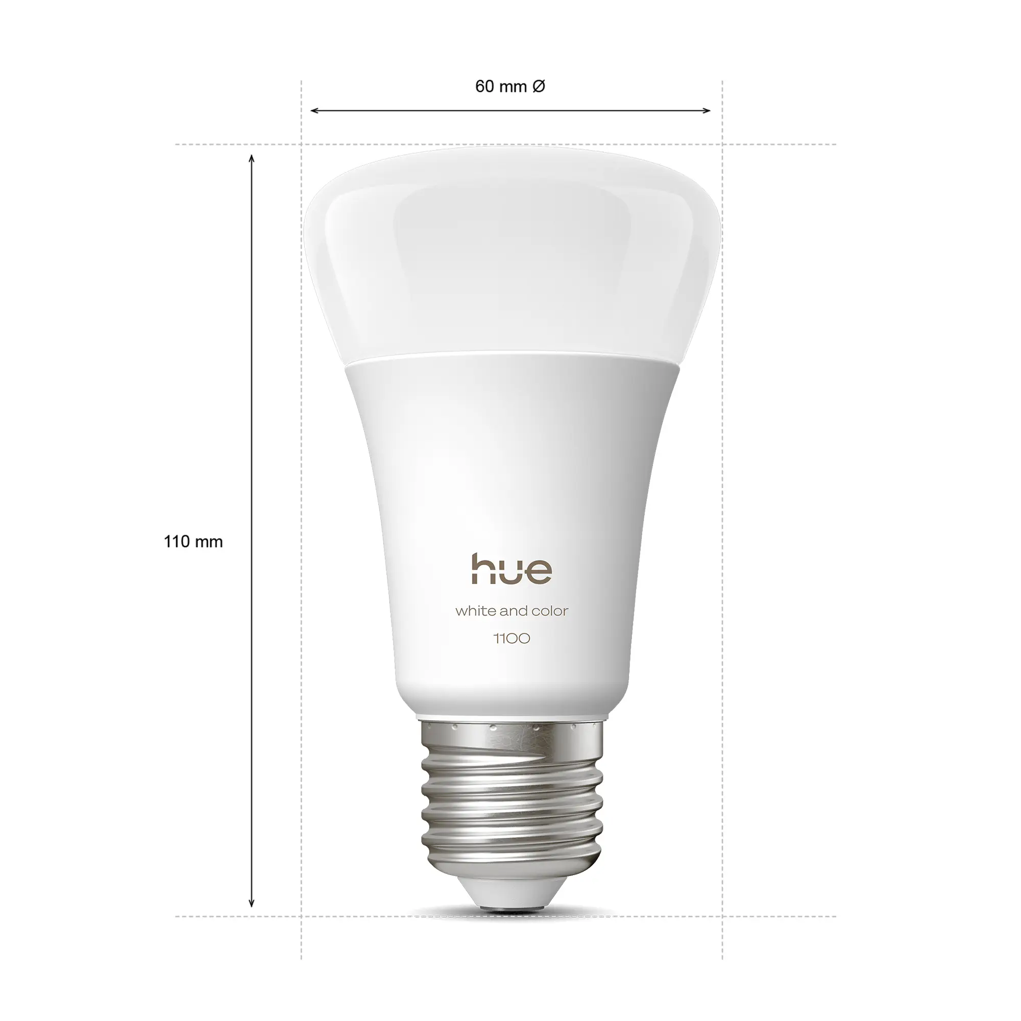 Philiph Hue Smart LED Leuchtmittel 8,1 W E27 warmweiß dimmbar
