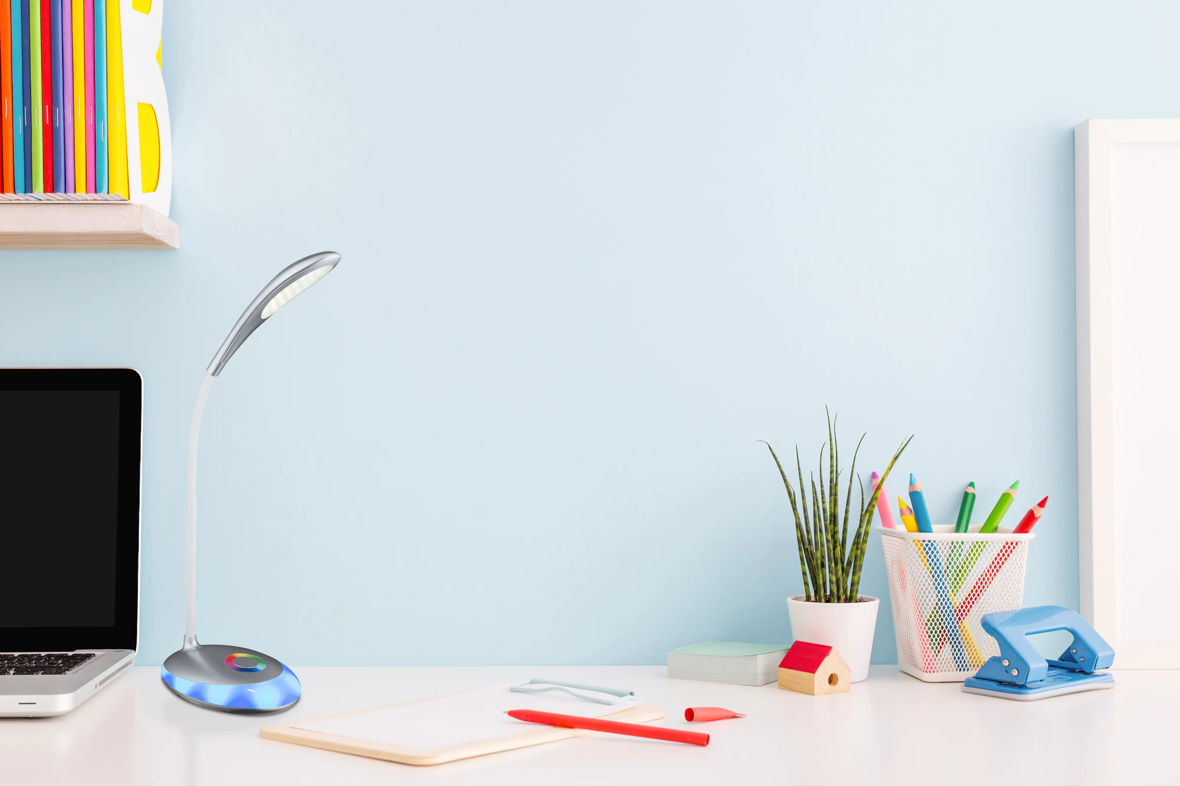 Globo LED Tischleuchte Minea 48 x 11 cm neutralweiß, RGB, dimmbar