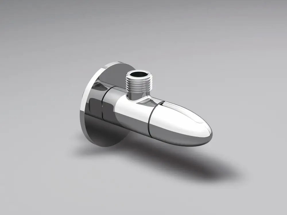 Primaster Design Eckventil 1/2" x 3/8" Round chrom