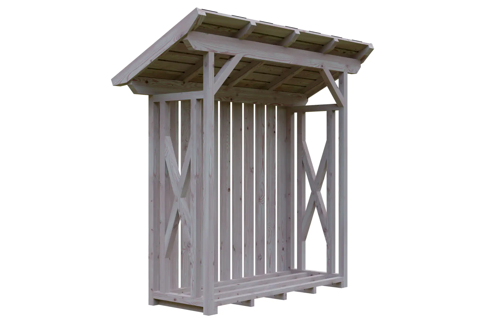 SKAN HOLZ Holzunterstand Lars 1 240 x 102 cm , natur