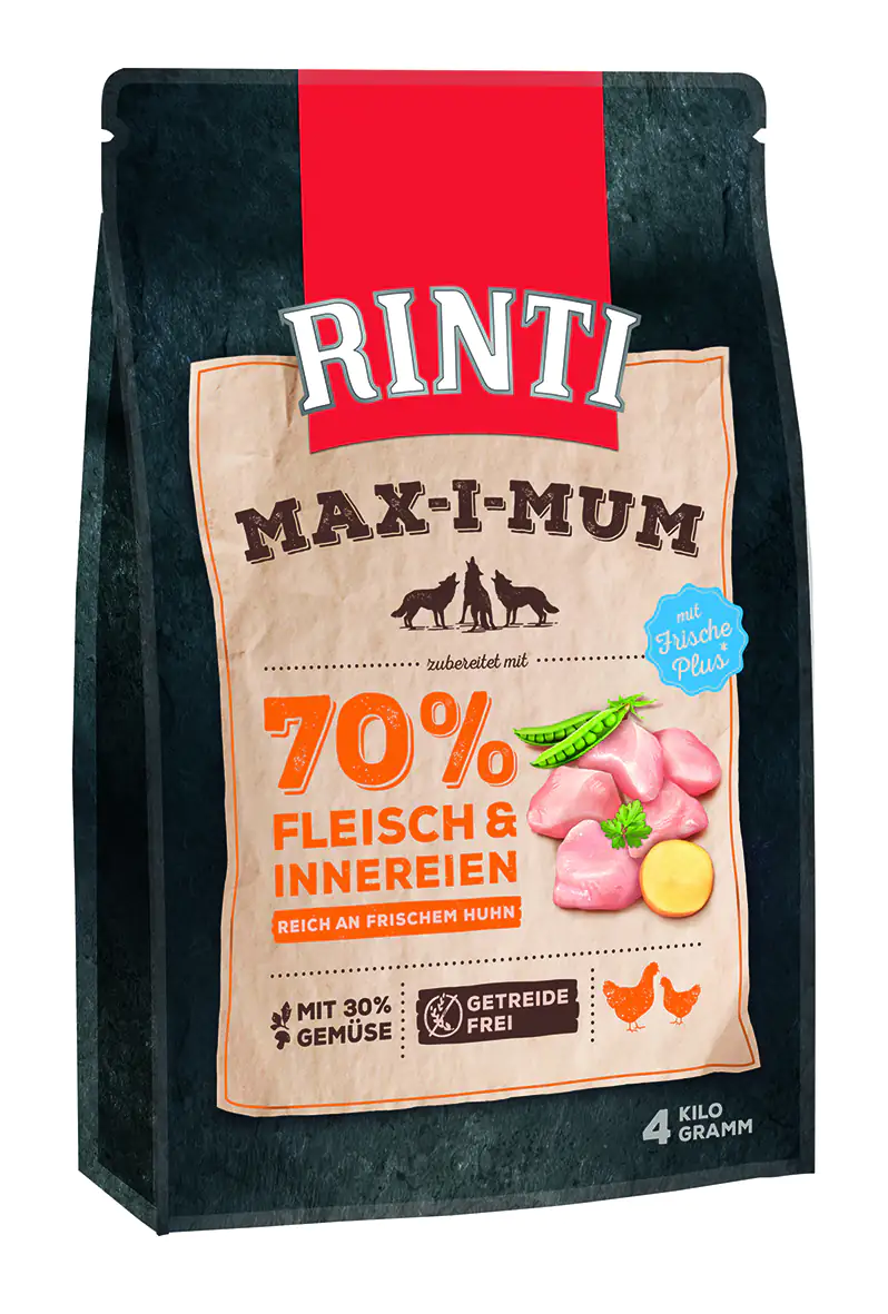 Rinti Max-i-Mum Hundetrockenfutter Adult 4 kg Huhn