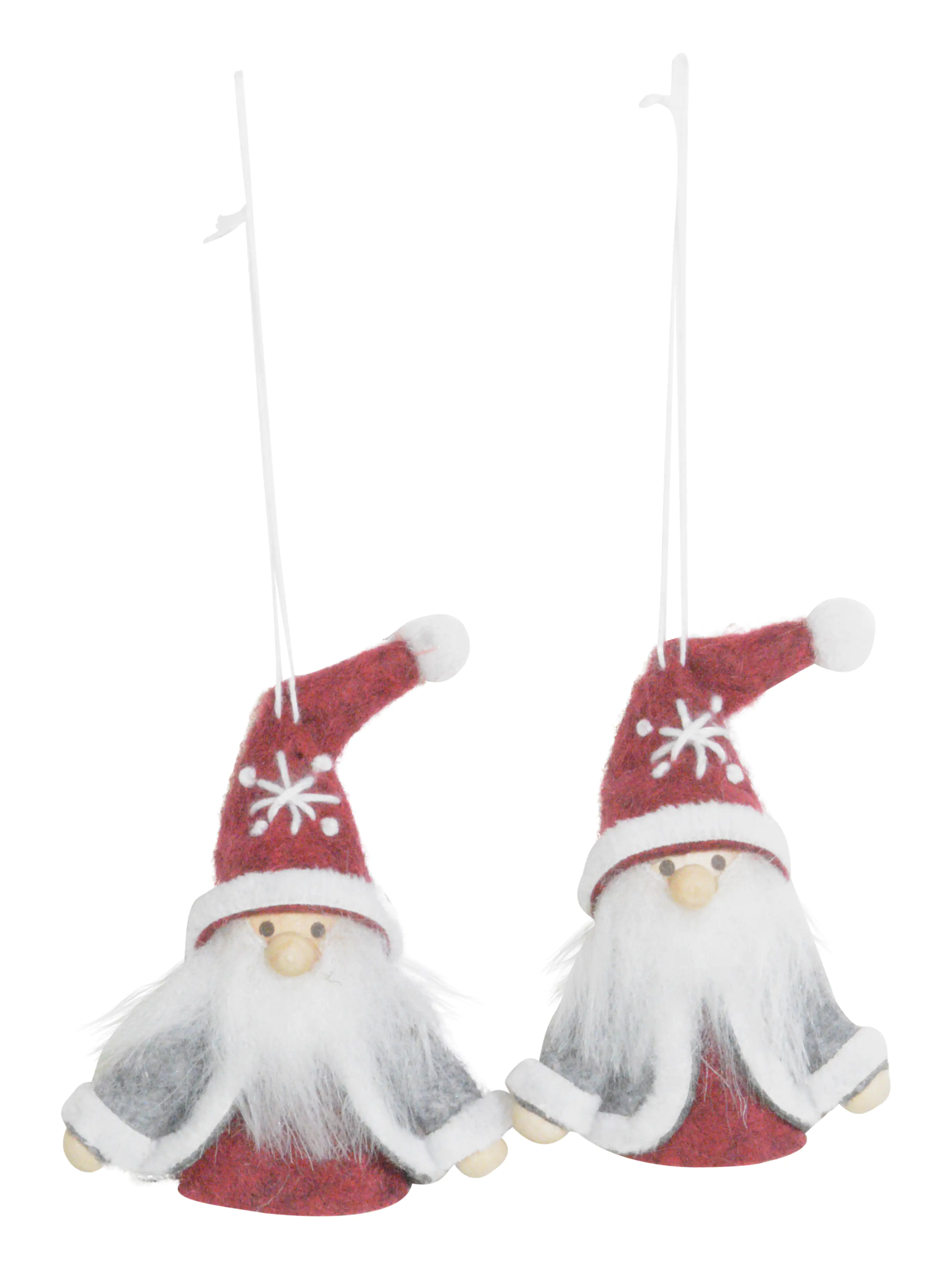 Riffelmacher Stofffigur Santa zum Hängen 7 cm