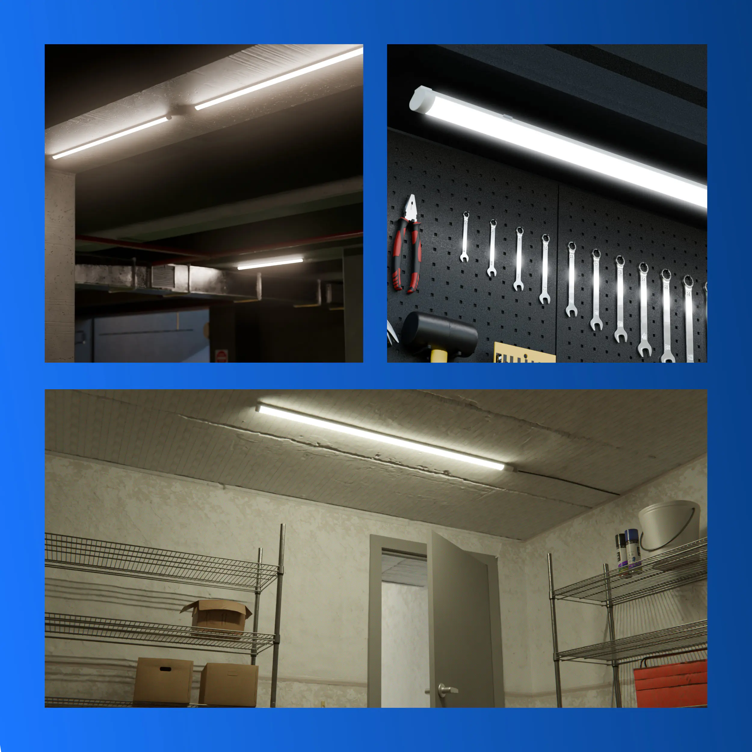 REV Feuchtraumleuchte LED Slim Pro 45 W 4500 lm neutralweiß 146cm