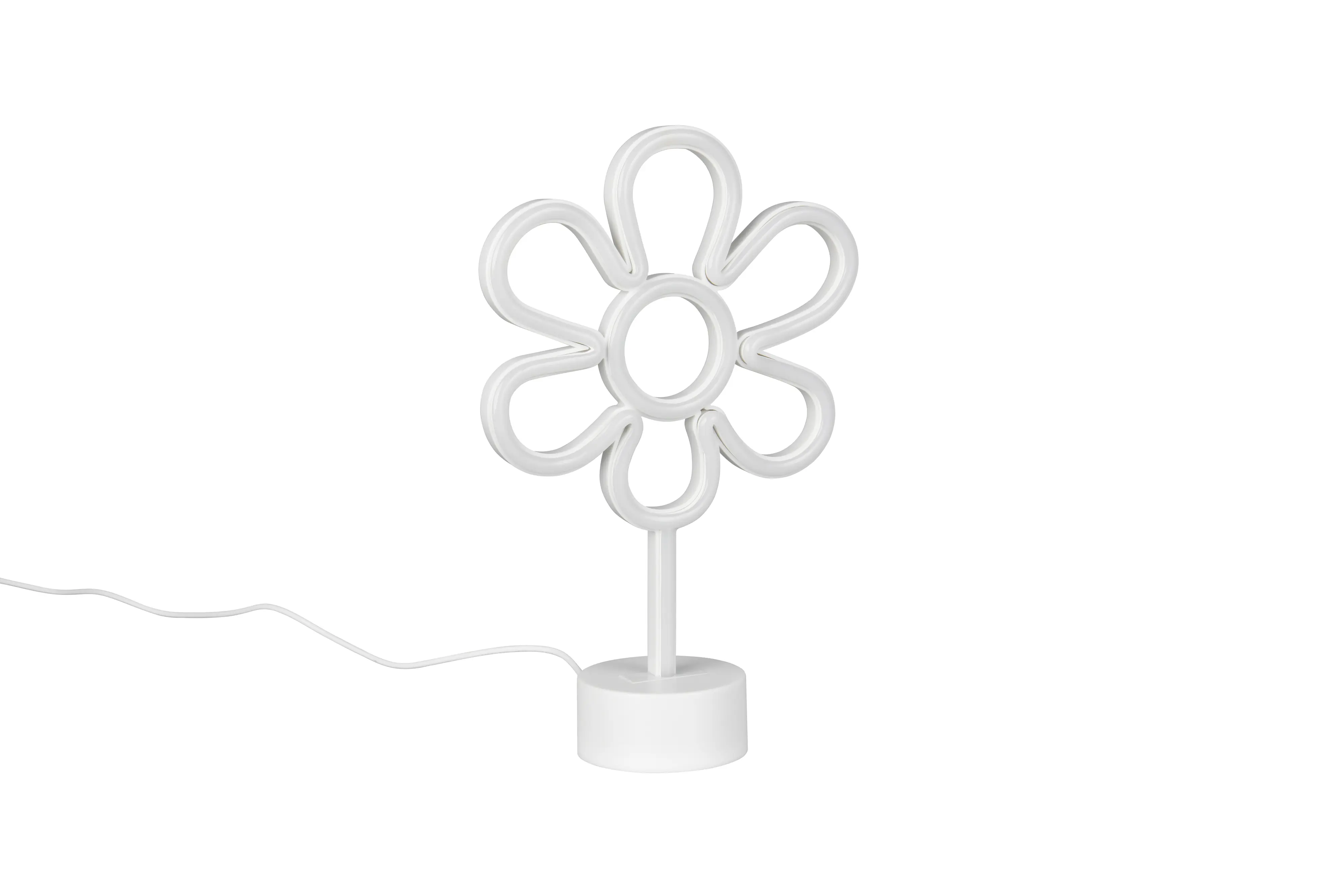 Reality LED-Tischleuchte Rose Fun 21 x 31 cm bunt weiß