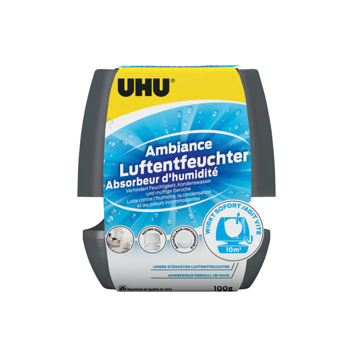 UHU Luftentfeuchter Ambiance anthrazit, 100 g