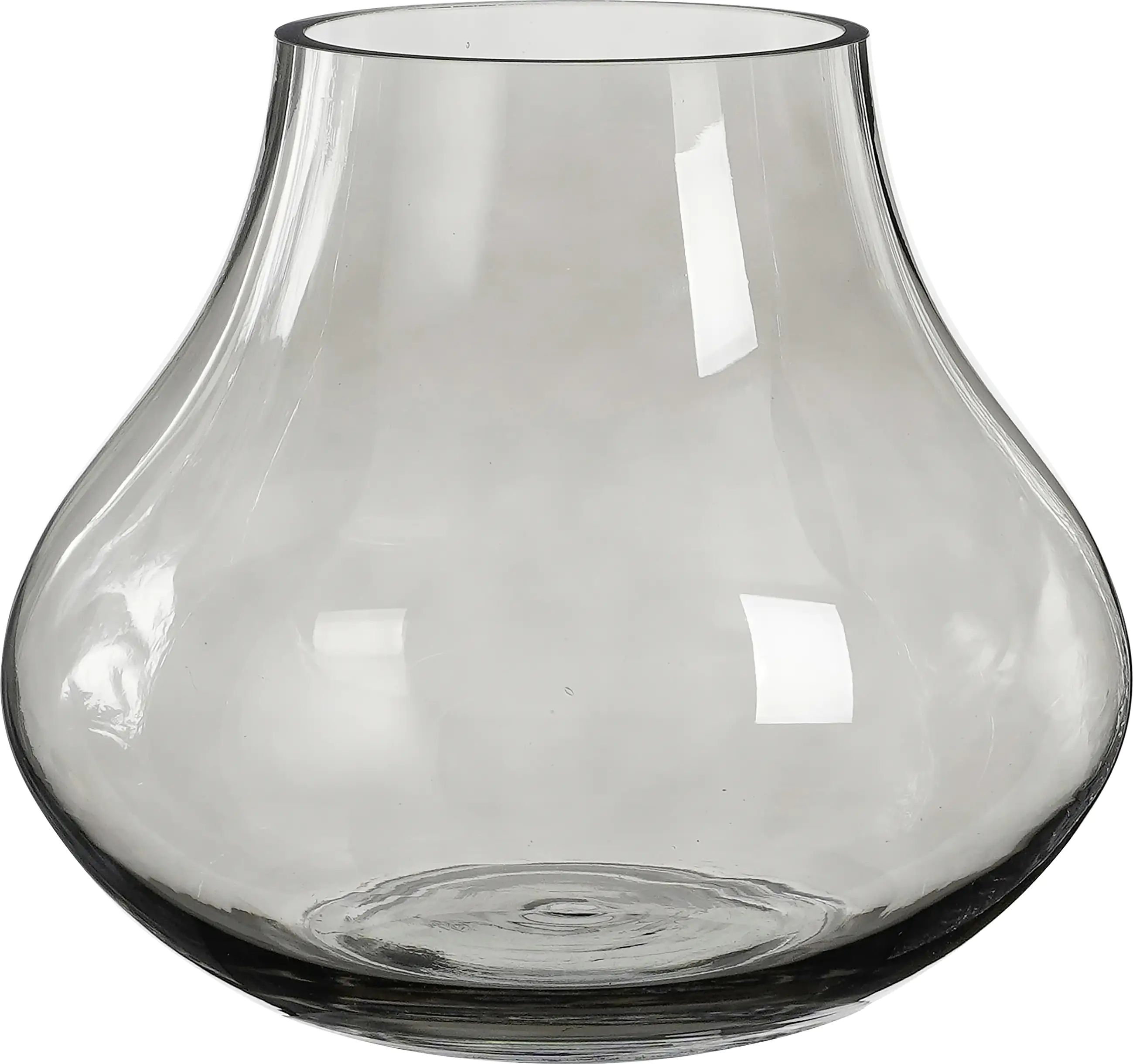 Mica Vase Bellagio grau Glas Ø 25 x 21 cm Mica Vase Bellagio grau Glas Ø 25 x 21 cm