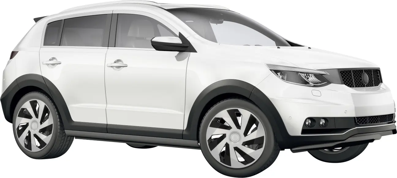 Cartrend Radzierblenden Flow 35 cm (14 Zoll) silber schwarz 4 Stück