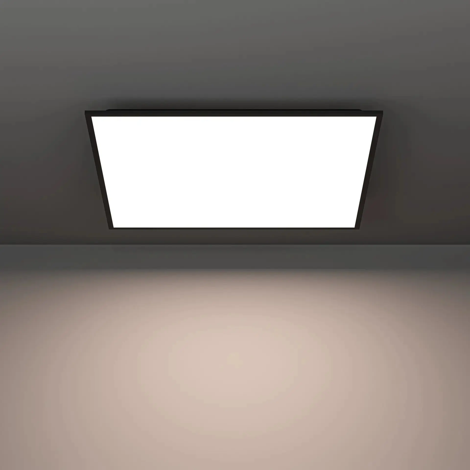 Eglo LED Deckenleuchte Moradillo-Z schwarz 60 x 60 cm RGB dimmbar