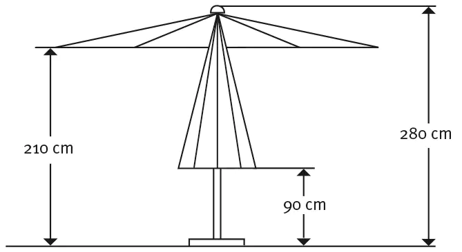4000570775151_3 Schneider Sonnenschirm Monaco granitgrau Ø 350 cm