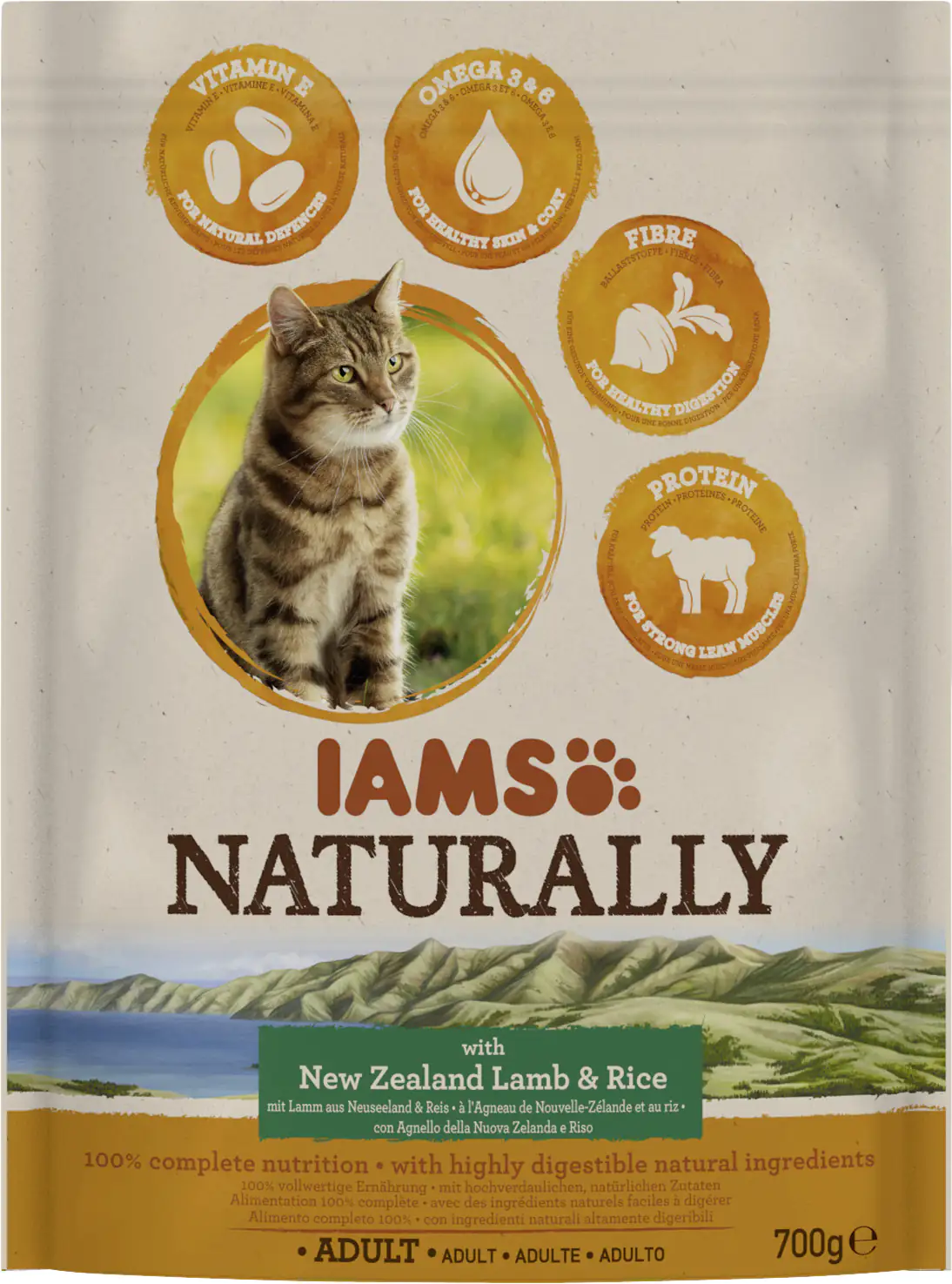 Iams Naturally Katzentrockenfutter Lamm 700 g Iams Naturally Katzentrockenfutter Lamm 700 g