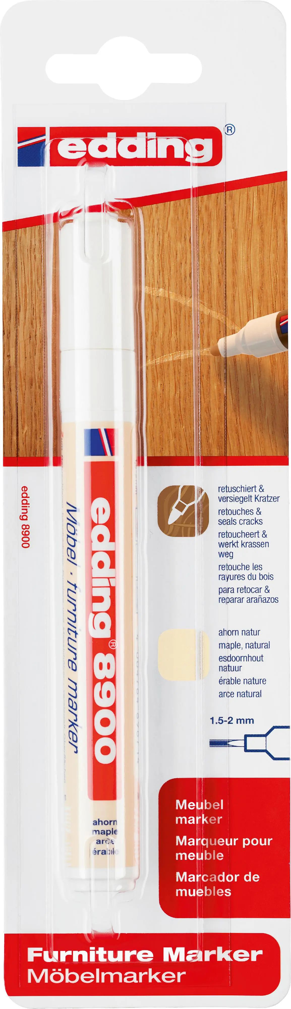 Edding 8900 Möbelmarker ahorn natur