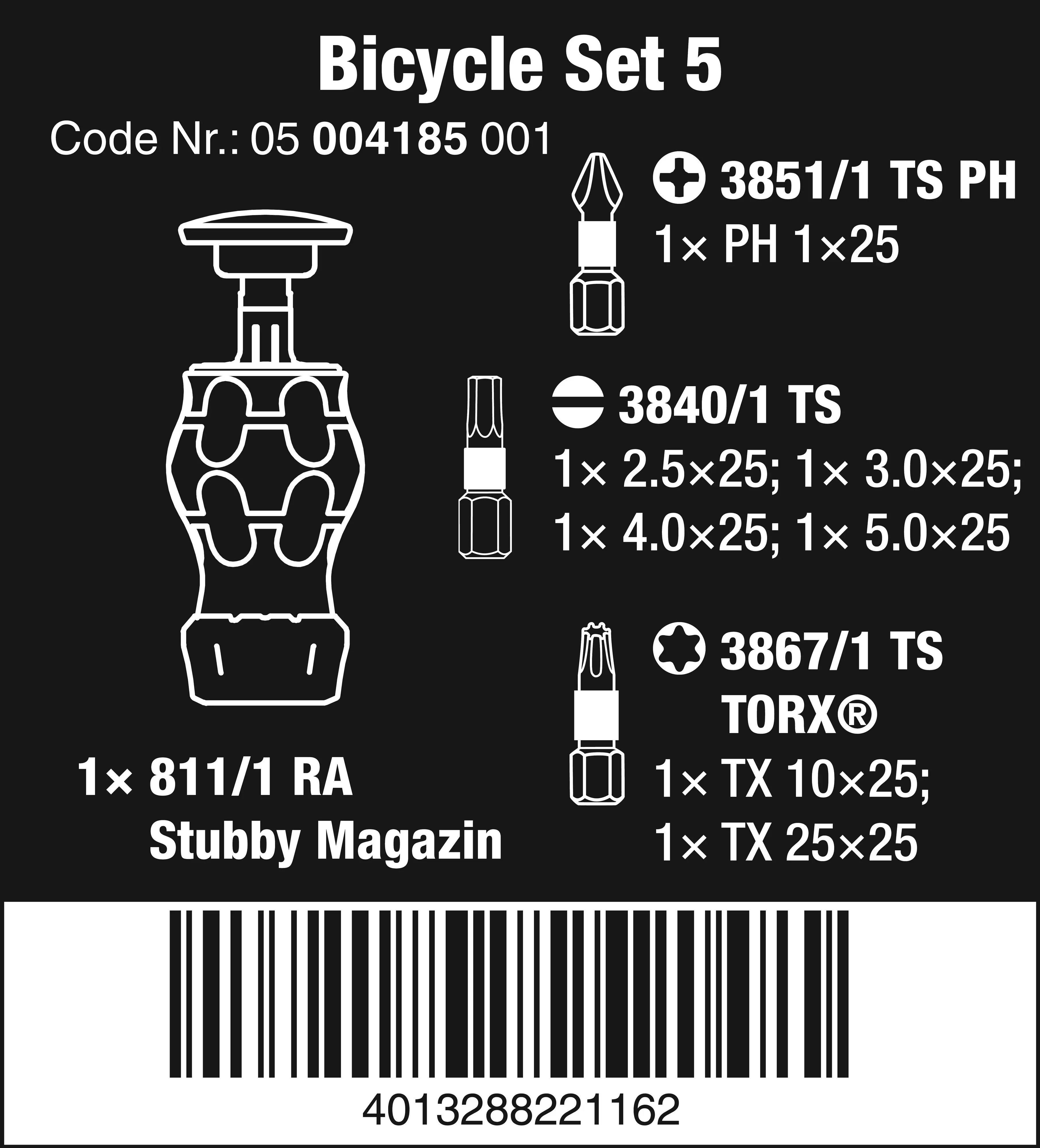 Wera Schraubendreher-Satz Bicycle Set 5 7-teilig