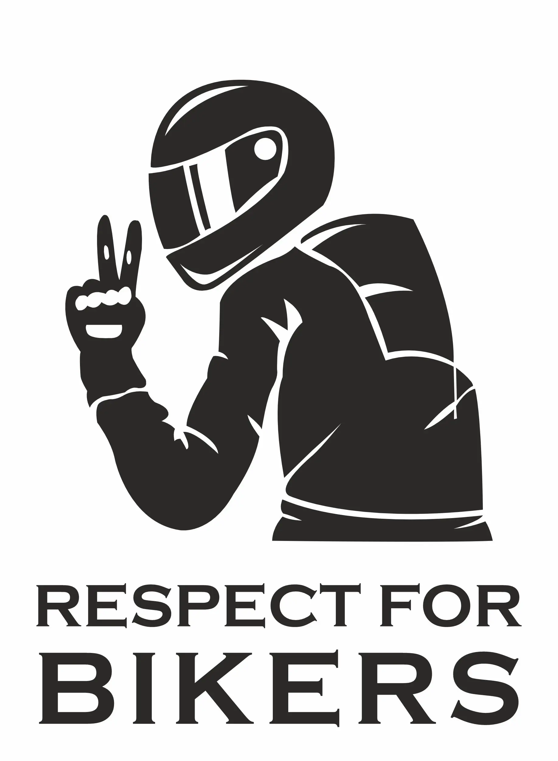 Hermann Schütz Autoaufkleber Respect for Bikers 15 x 12 cm Hermann Schütz Autoaufkleber Respect for Bikers 15 x 12 cm