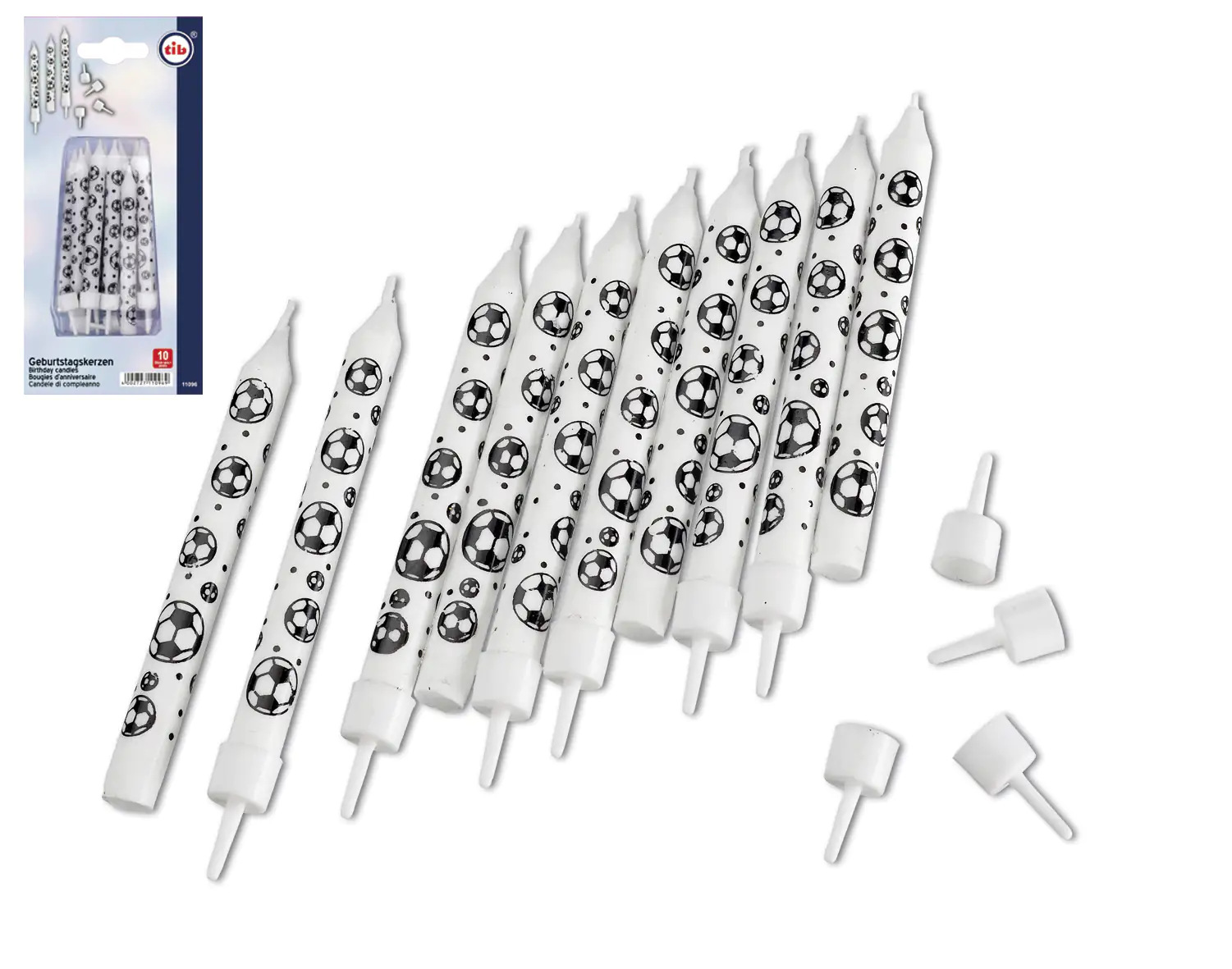 4002727110969 TIB Heyne Geburtstagskerzen Fußball 10 Stück