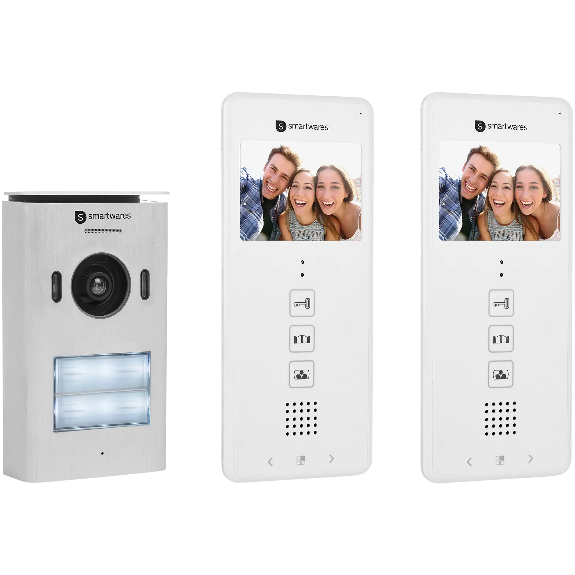8711658416731 Smartwares Video Gegensprechanlage für 2 Wohnungen 8,9 cm Display