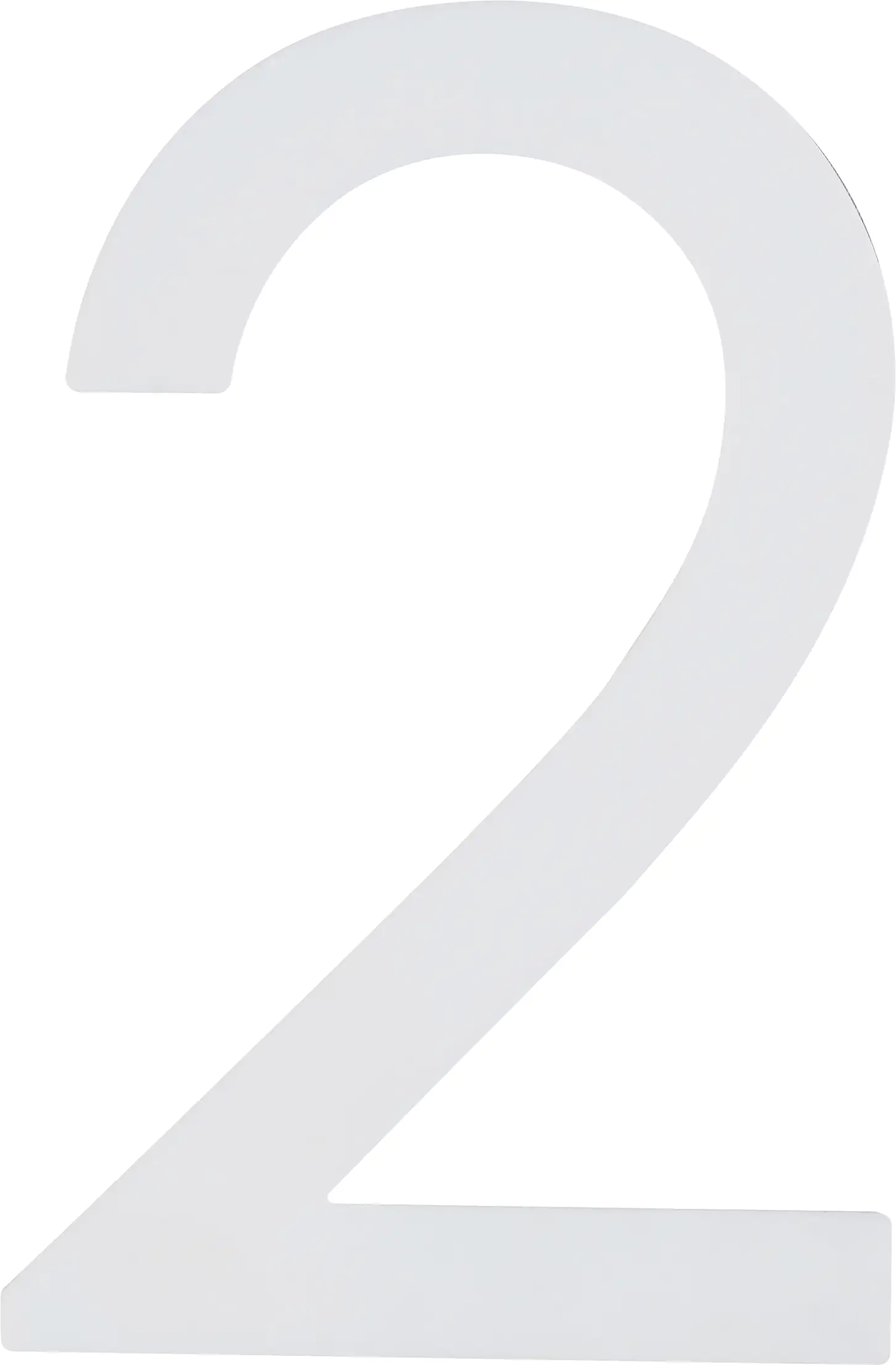 Alpertec Hausnummer 2 Selbstklebend Nachtleuchtend