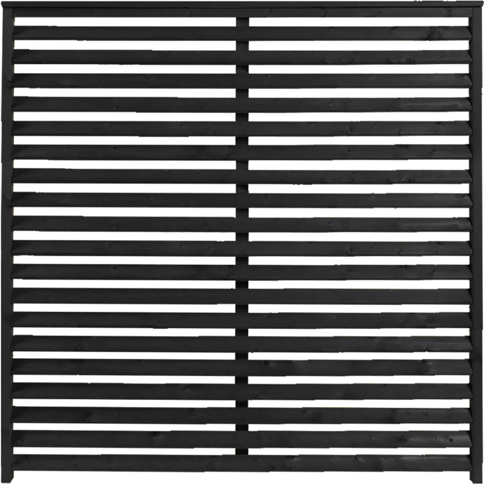 Plus Zaun Koyto 160 x 160 cm RAL 9005 Schwarz