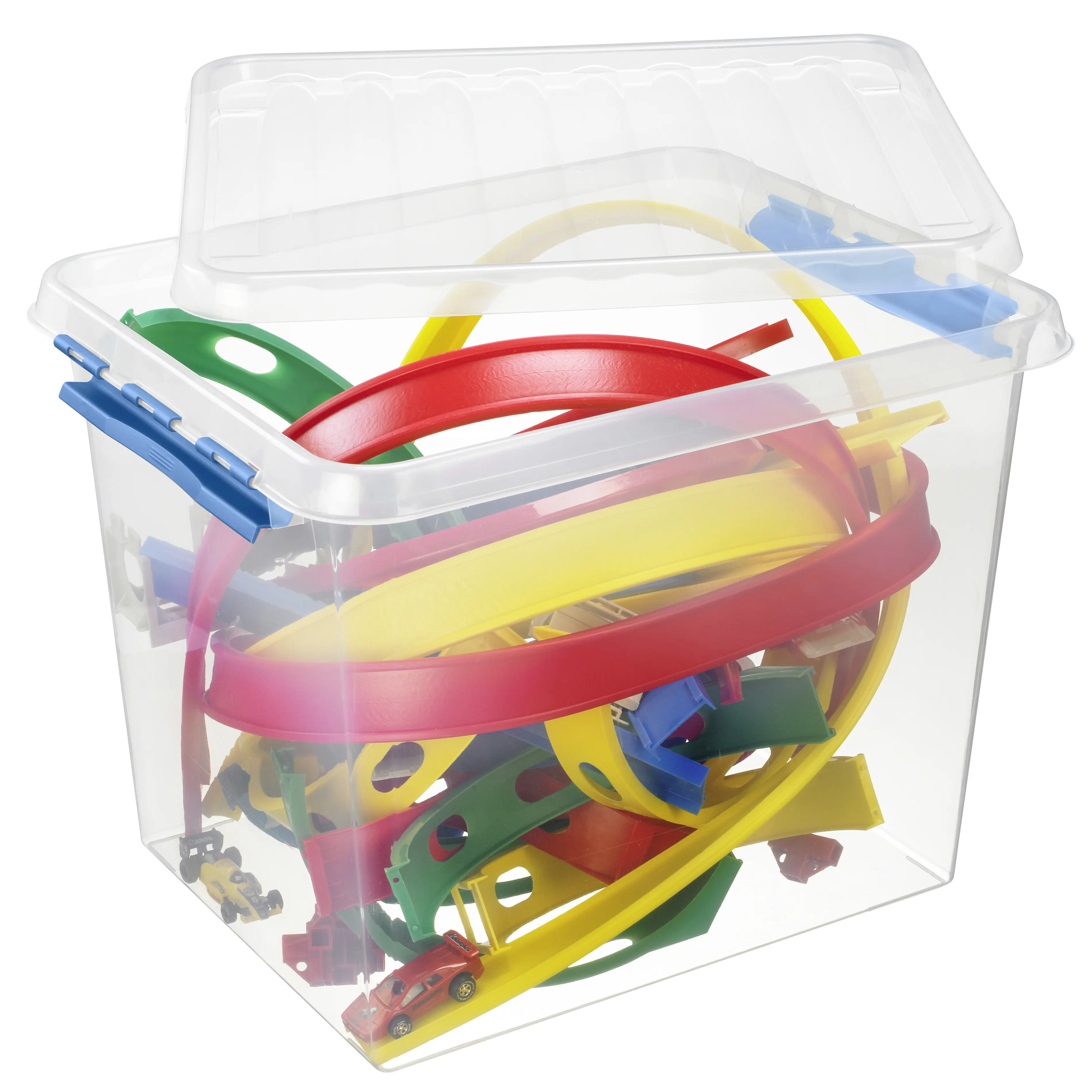 Sunware Aufbewahrungsbox Q-line 52L transparent blau 50 x 40 x 38 cm Sunware Aufbewahrungsbox Q-line 52L transparent blau 50 x 40 x 38 cm