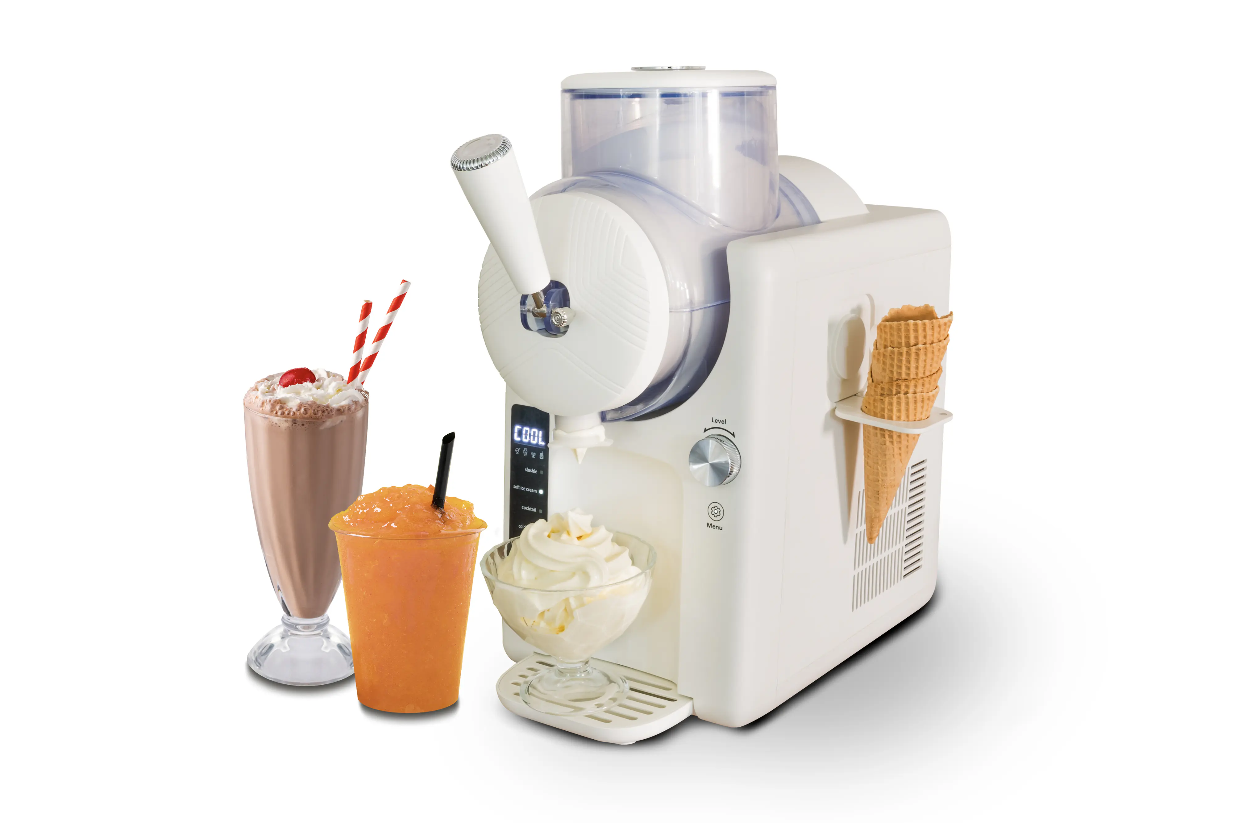 Unold 2in1-Slush und Softeismaschine Sofie 48950 inkl. Kühlaggregat 2 l
