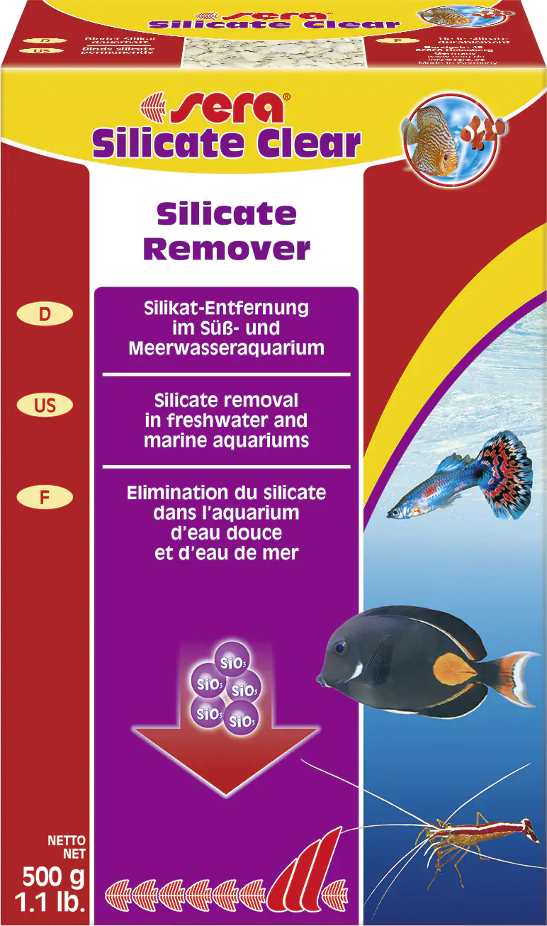 Sera Aquariumpflege Silikatentferner Silicate Clear 500 g