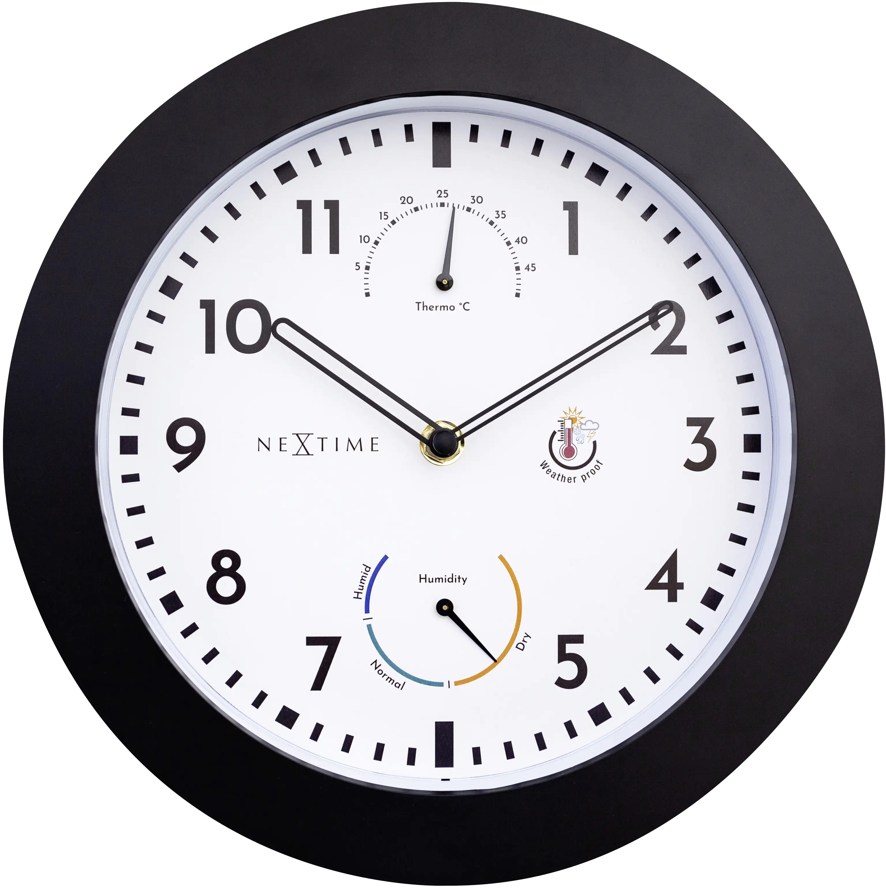 Nextime Außenwanduhr Daisy Ø 25,5 cm