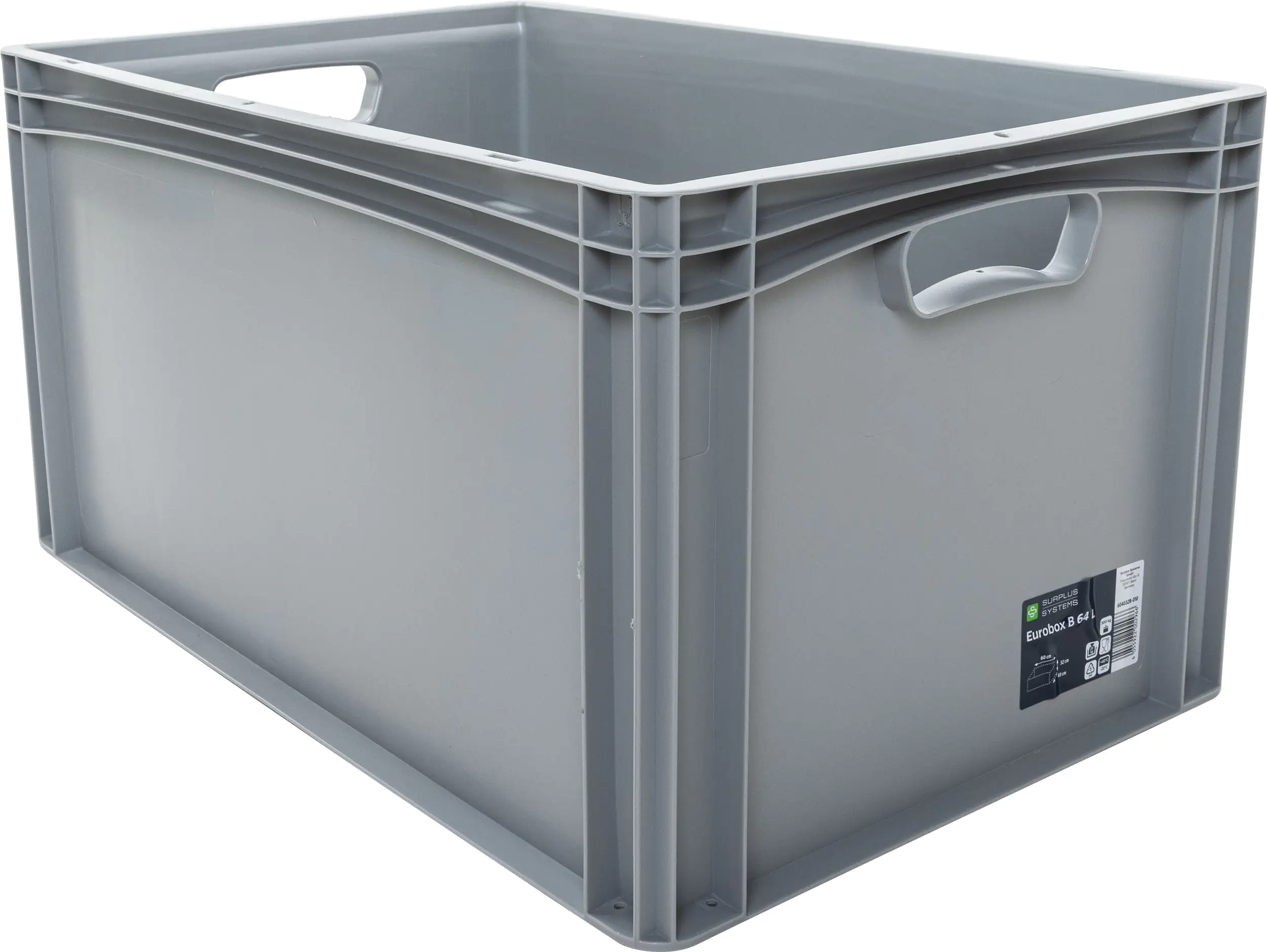 Surplus Systems Eurobox B 60 x 40 x 32 cm, 64,5 L, grau kaufen