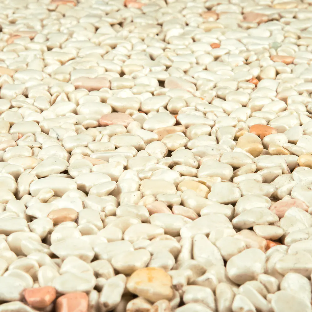 RAVELLO Steinteppich Boden Outdoor Körnung Gross Farbe beige 26 kg Set