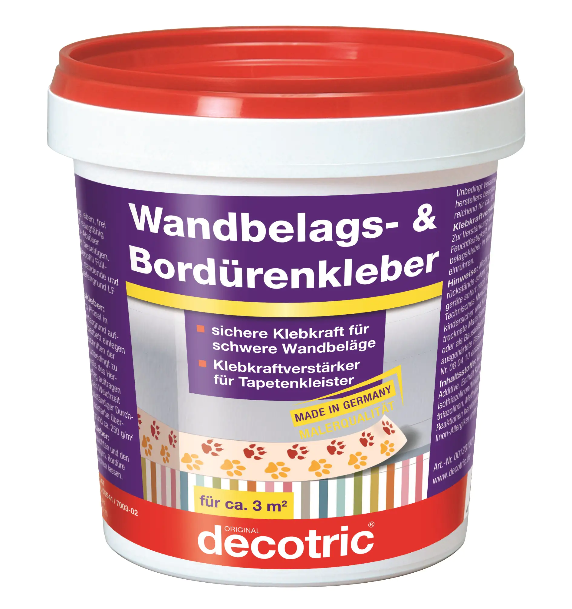 4007955012016 Decotric Wandbelags- und Bordürenkleber 750 g