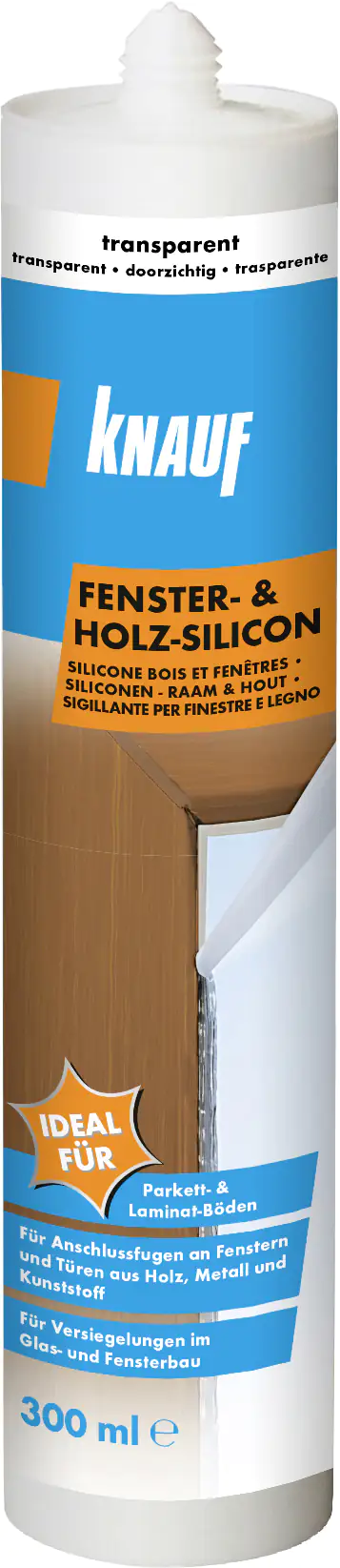 Knauf Fenster und Holz Silikon transparent 300 ml