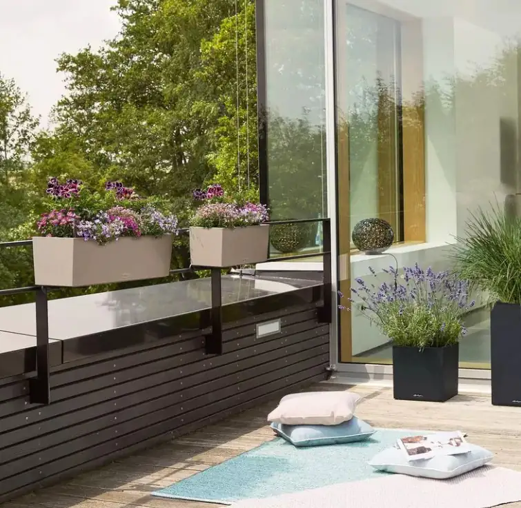 Lechuza Balkonkasten Balconera Stone 80 sandbeige Lechuza Balkonkasten Balconera Stone 80 sandbeige