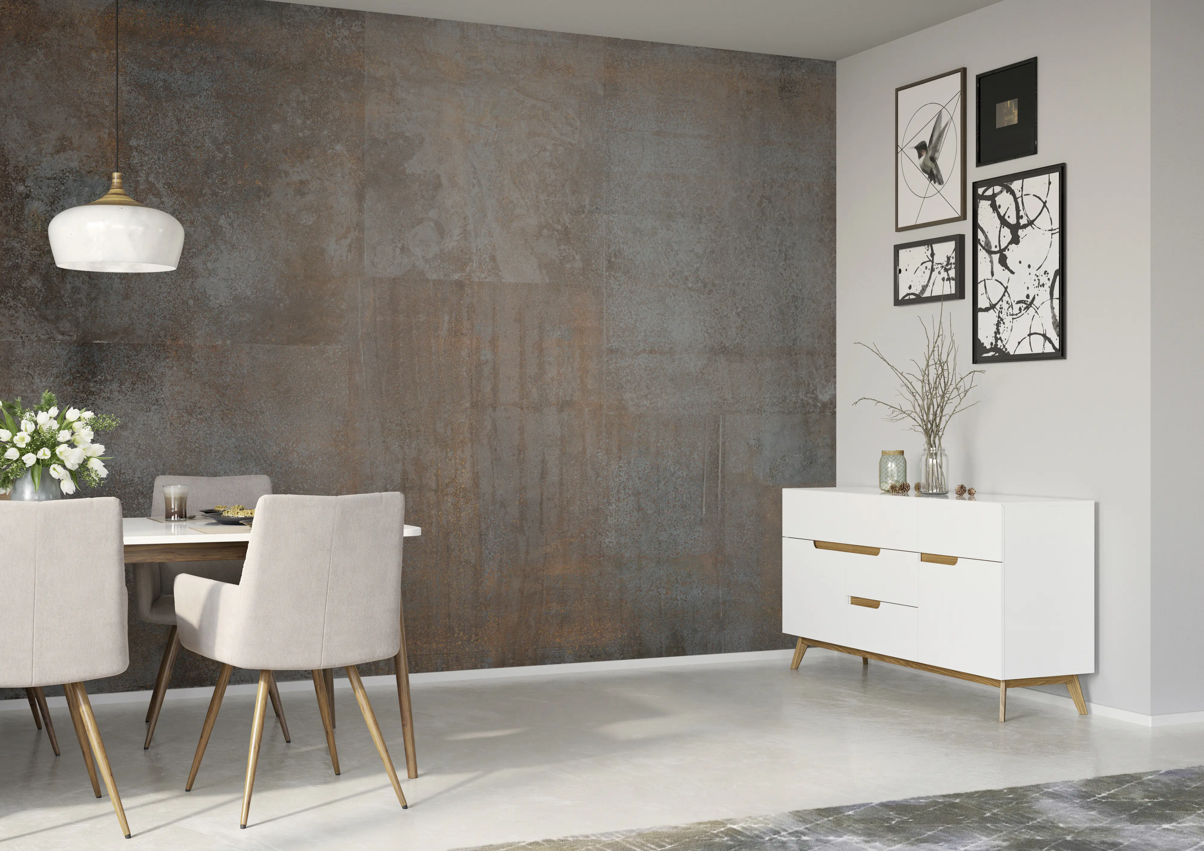 Rasch Vlies Fototapete 364248 Braun-Rostbraun Muster & Motive 2,65 m x 3,71 m