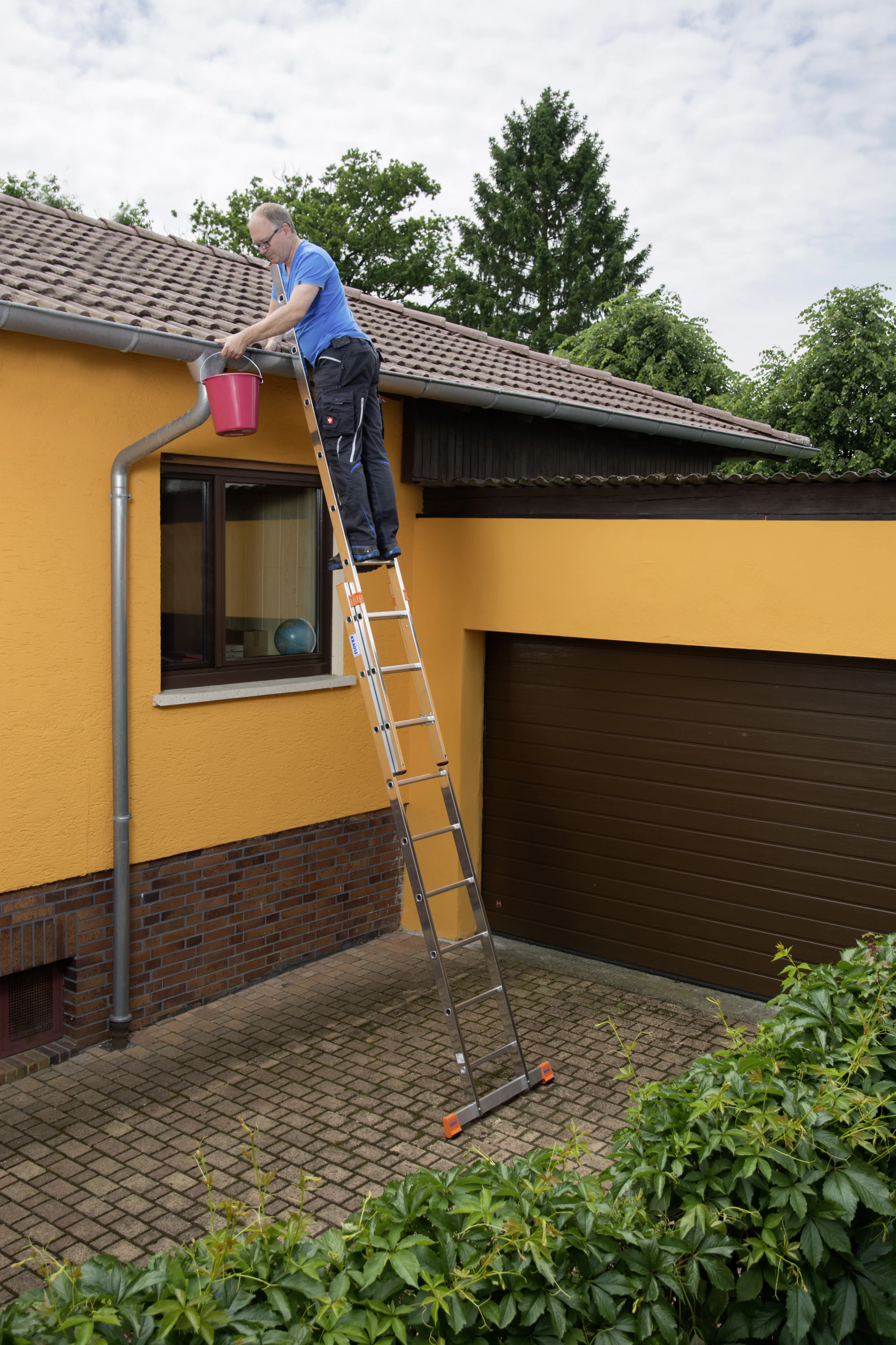 Krause Aluminium-Schiebeleiter MONTO Fabilo 3,60 m