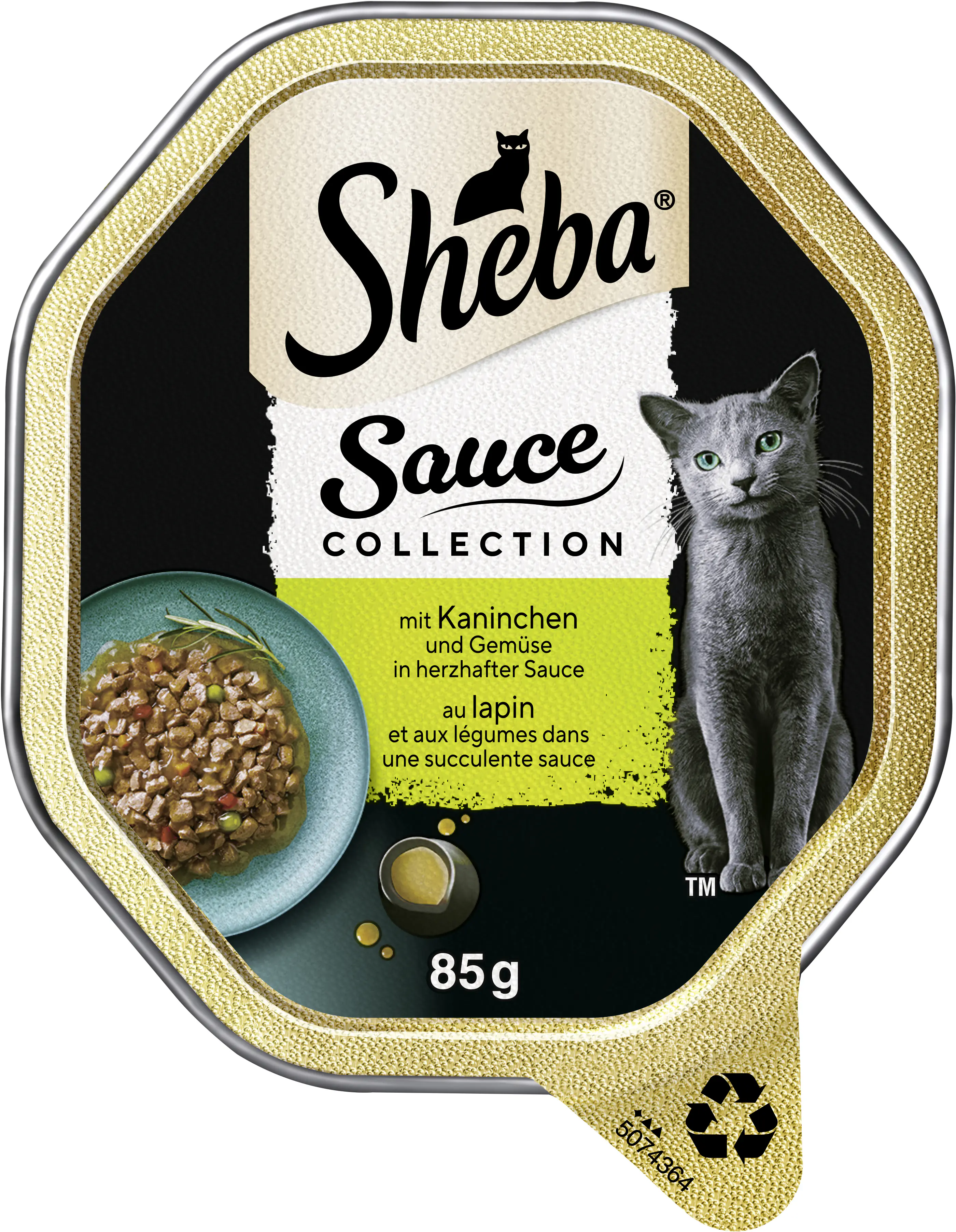 Sheba Sauce Collection Katzennassfutter Adult 85 g Kaninchen & Gemüse