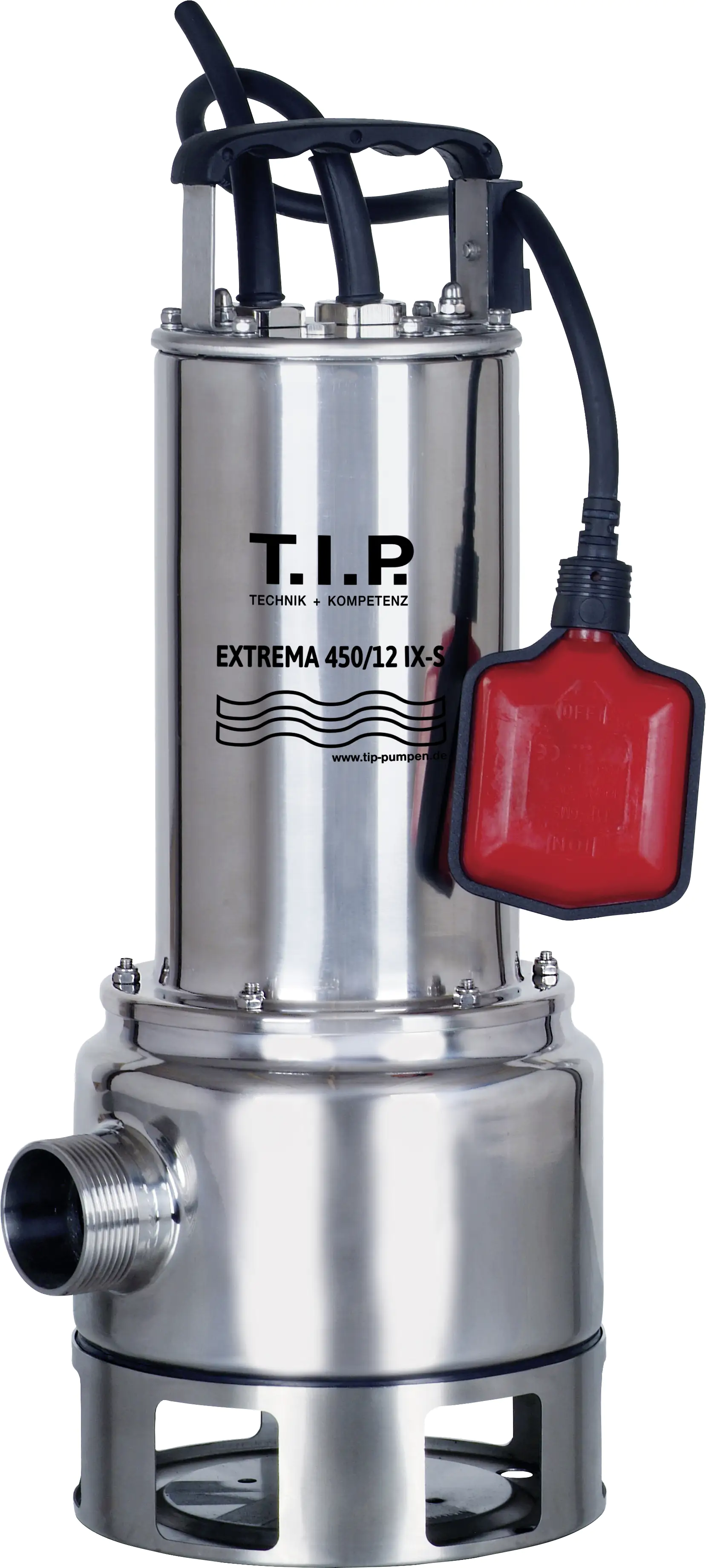T.I.P. Schmutzwasser Tauchpumpe Extrema 27000 l/h 12 m IX S 1.500 Watt
