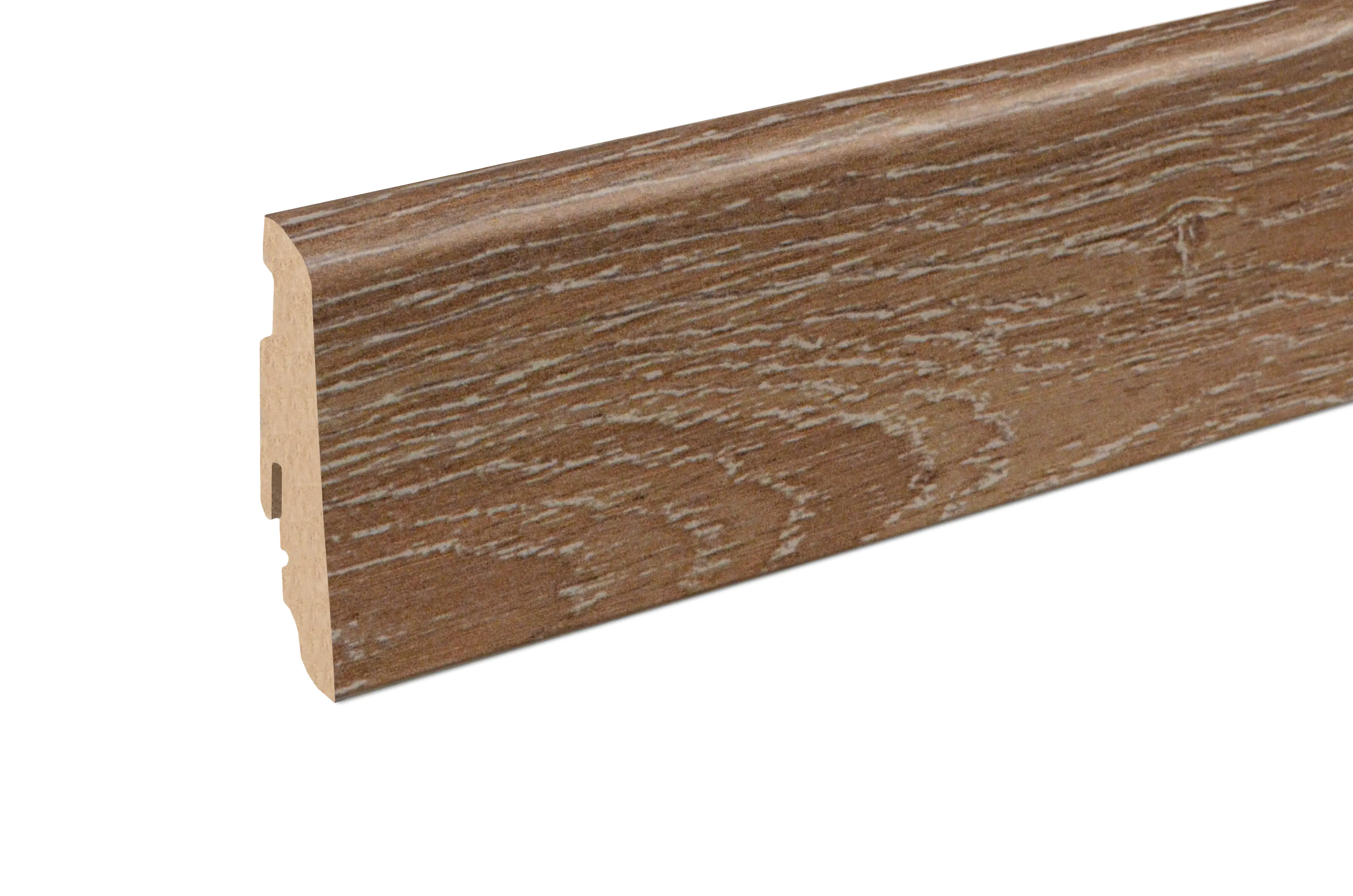 Neuhofer Fußleiste 240 cm x 58 x 19 cm eiche bronze