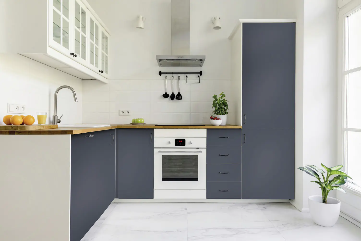 d-c-fix Klebefolie Uni seidenmatt midnight navy blue 45 cm x 2 m