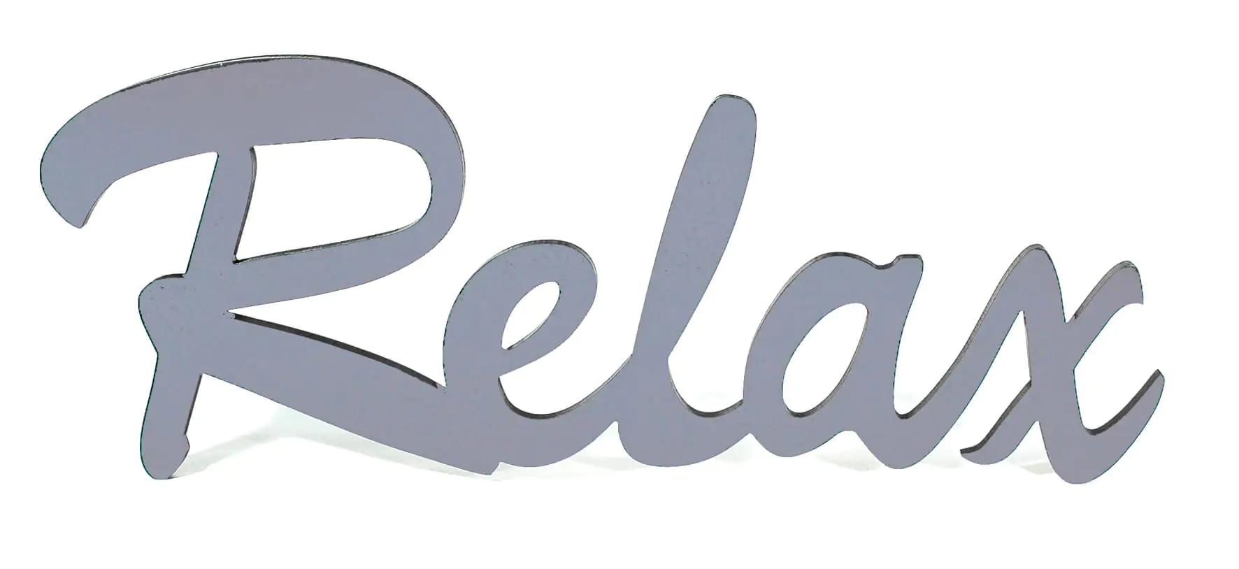 Schriftzug XL Relax silber 76 x 29 cm