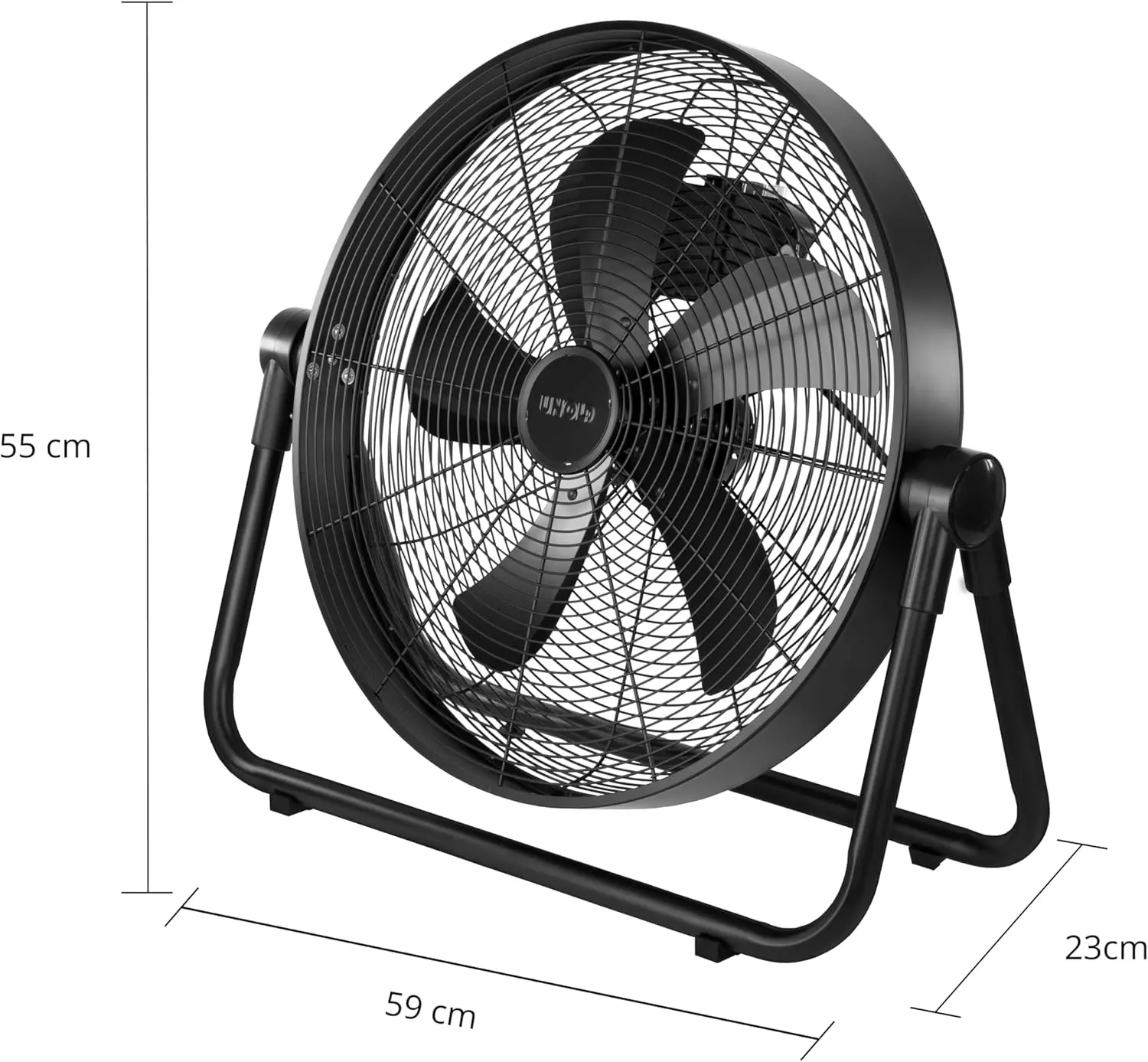 Unold Windmaschine Black Steel Ø 55 cm 3 Stufen 65 Watt