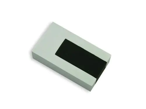 Gardinia Endstück Luxor Stripe Stahl-gebürstet-schwarz