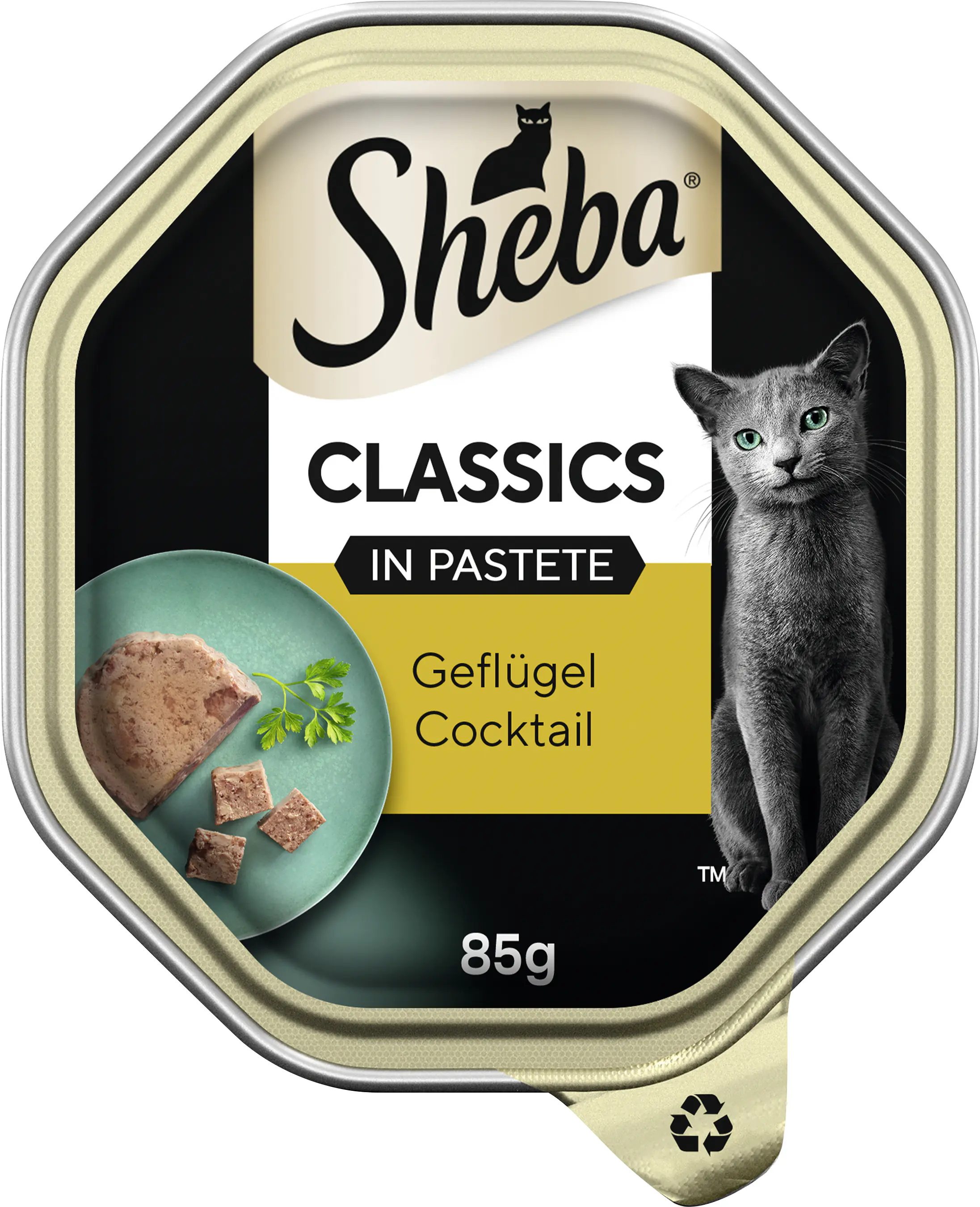Sheba Classics in Pastete Katzennassfutter Adult 85 g Geflügel Cocktail